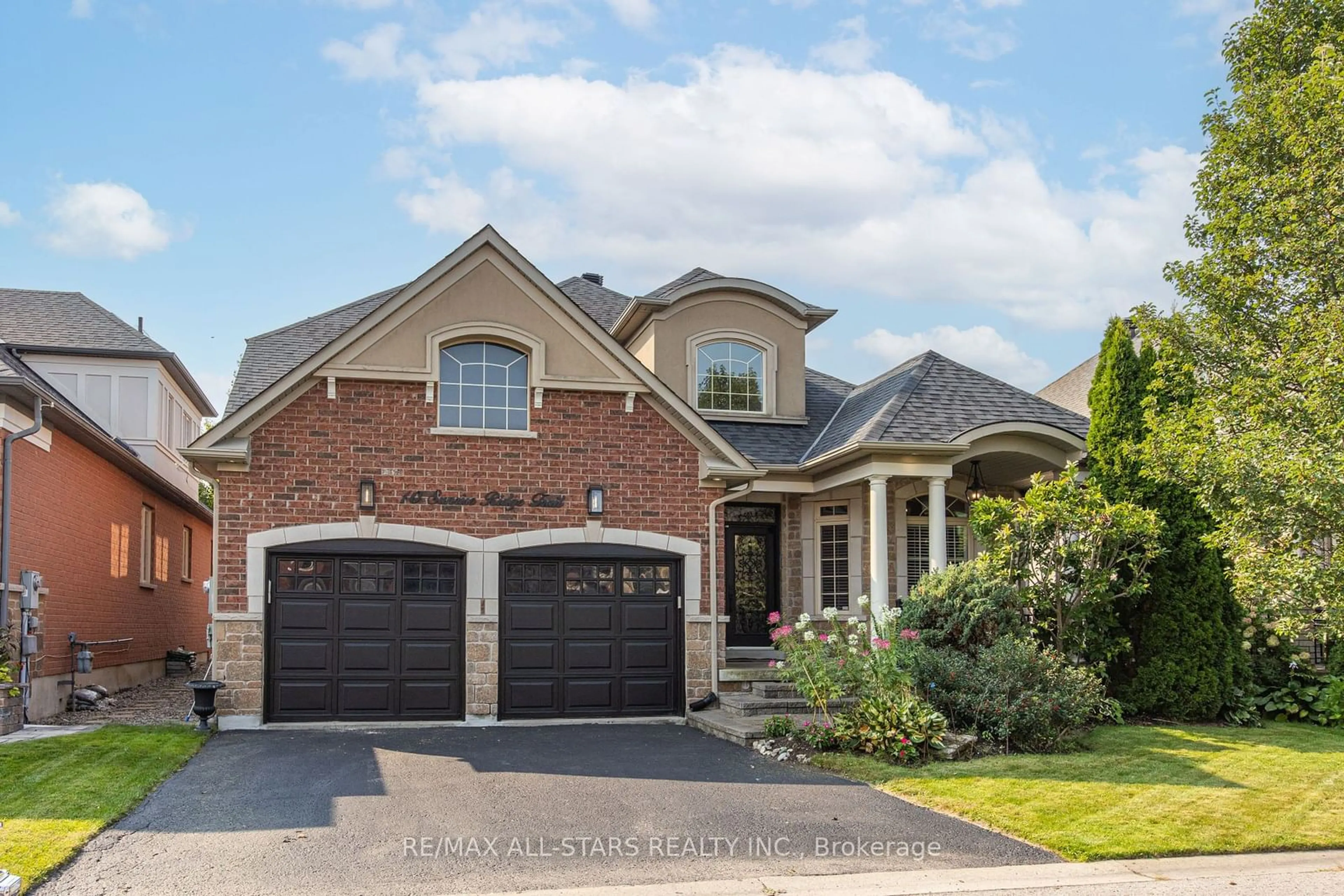 Home with brick exterior material, street for 10 Sunrise Ridge Tr, Whitchurch-Stouffville Ontario L4A 0C9