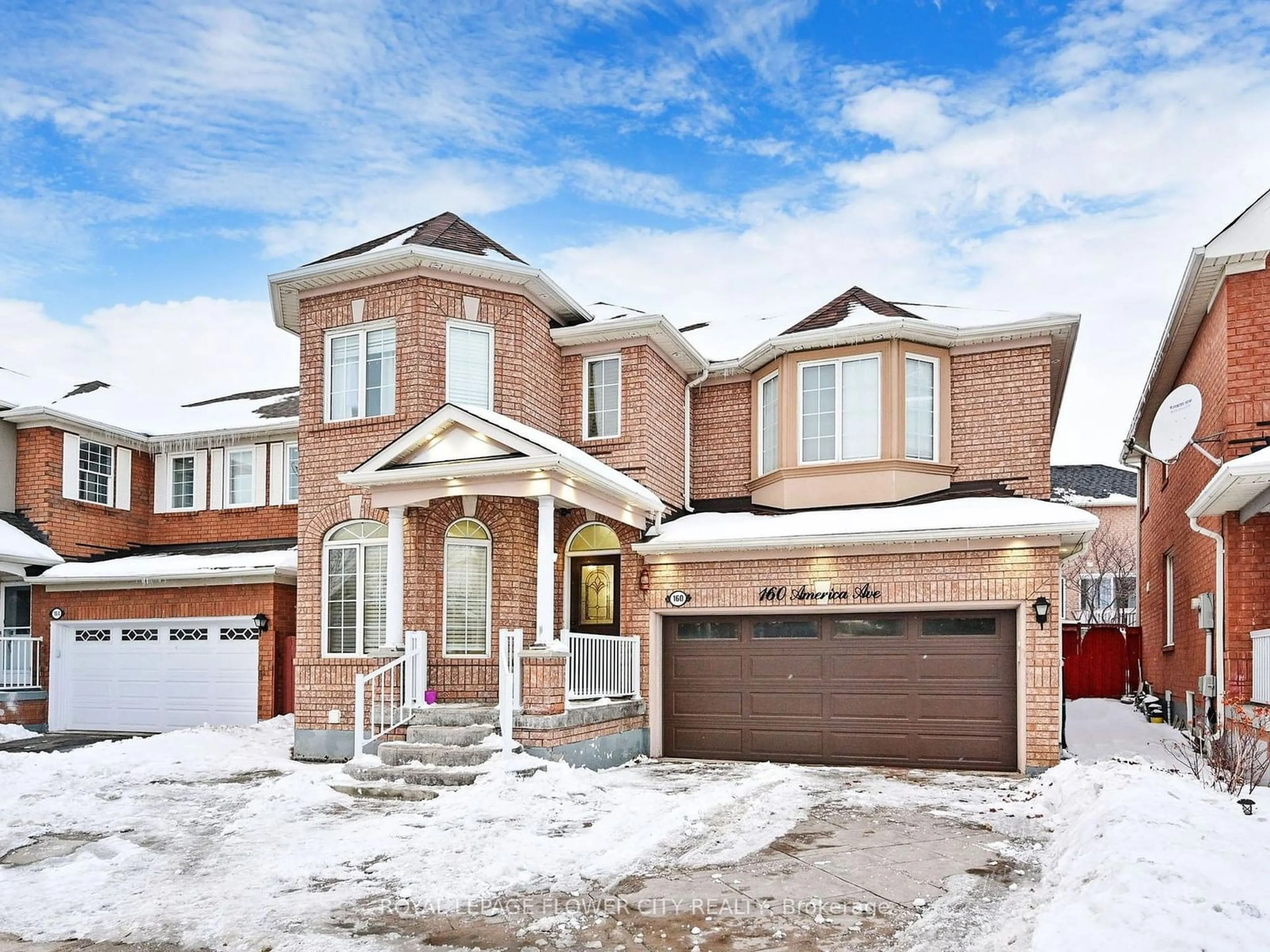 Home with brick exterior material, street for 160 America Ave, Vaughan Ontario L6Z 3E8