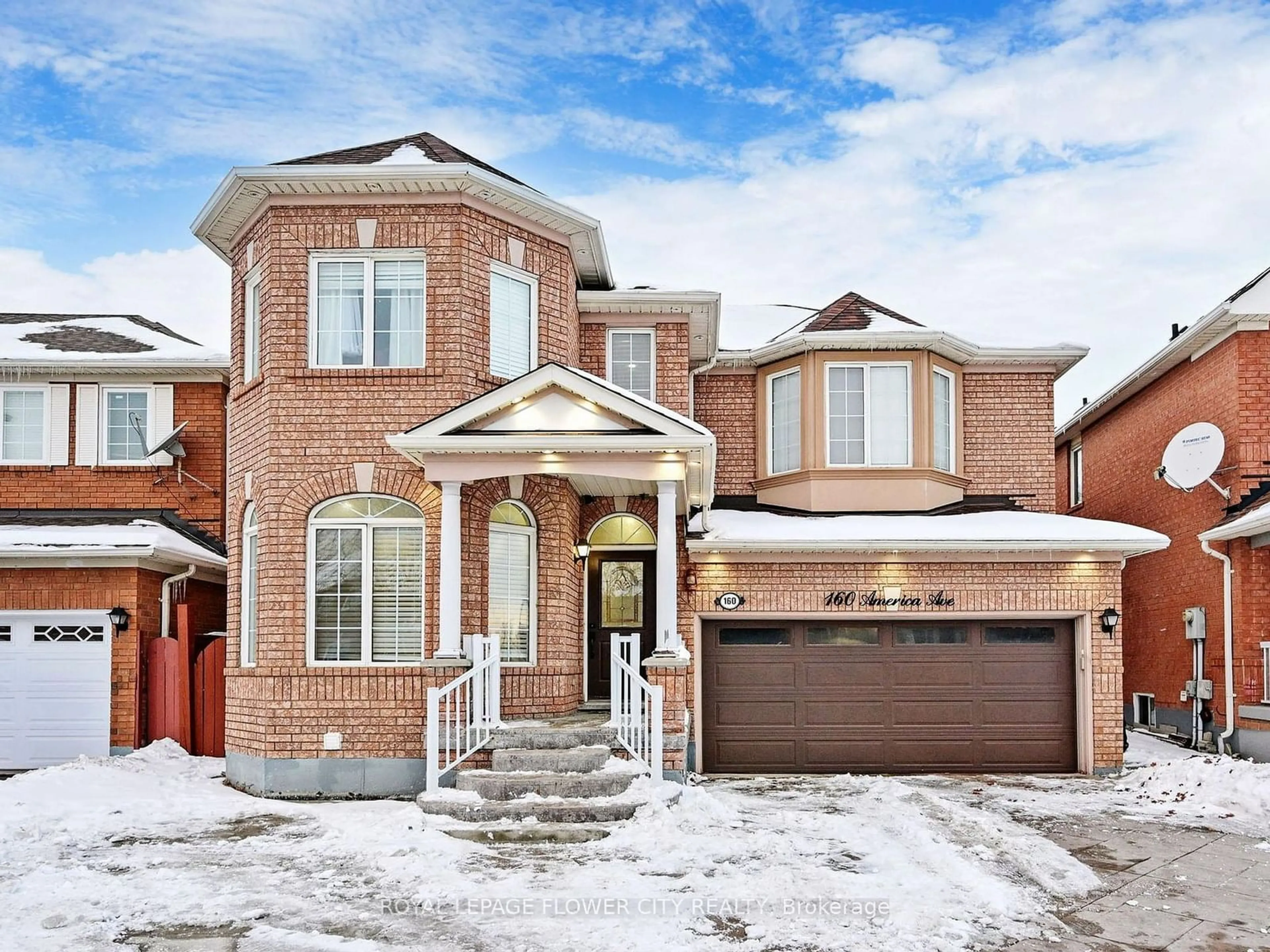 Home with brick exterior material, street for 160 America Ave, Vaughan Ontario L6Z 3E8