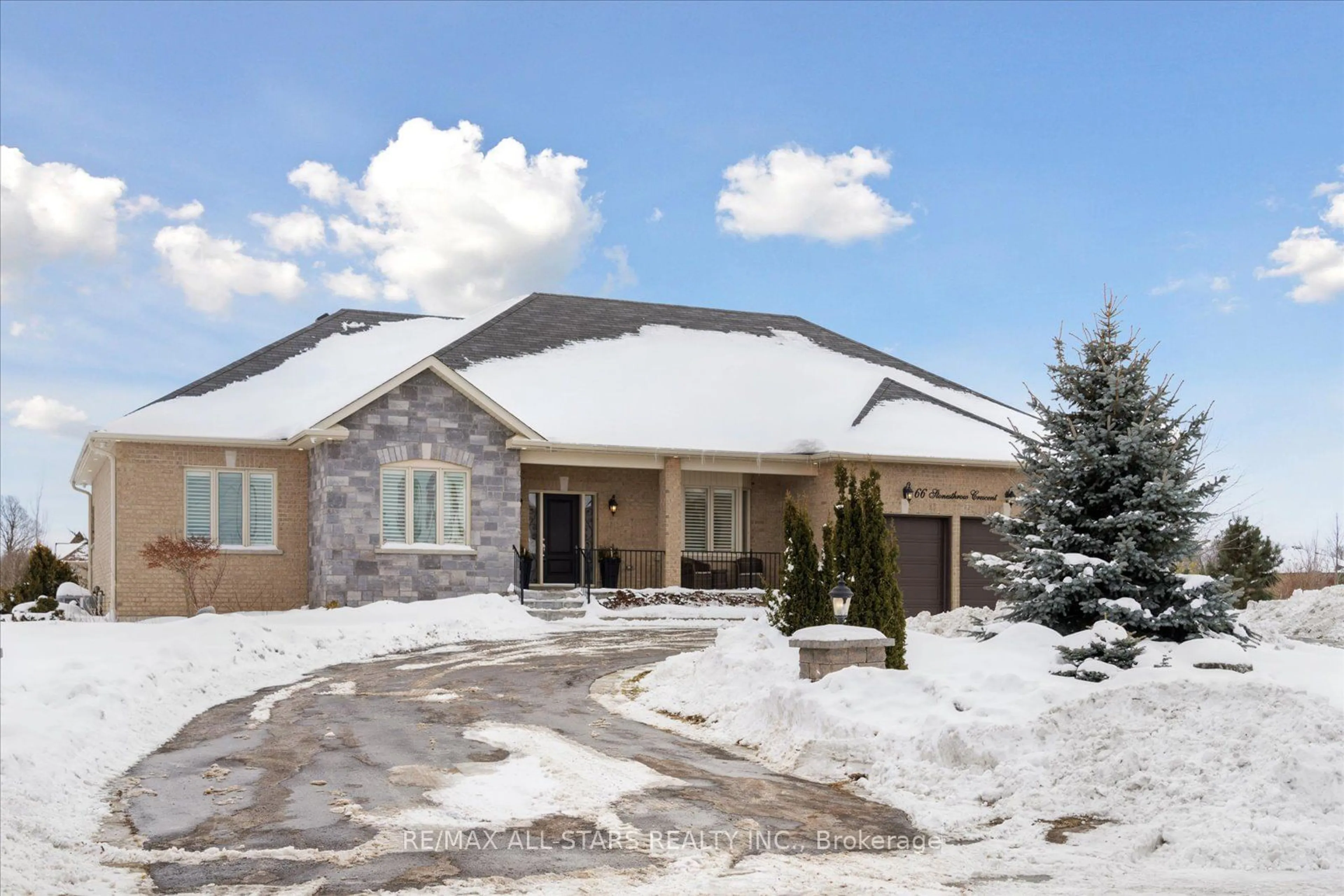 Home with brick exterior material, street for 66 Stonesthrow Cres, Uxbridge Ontario L0C 1A0