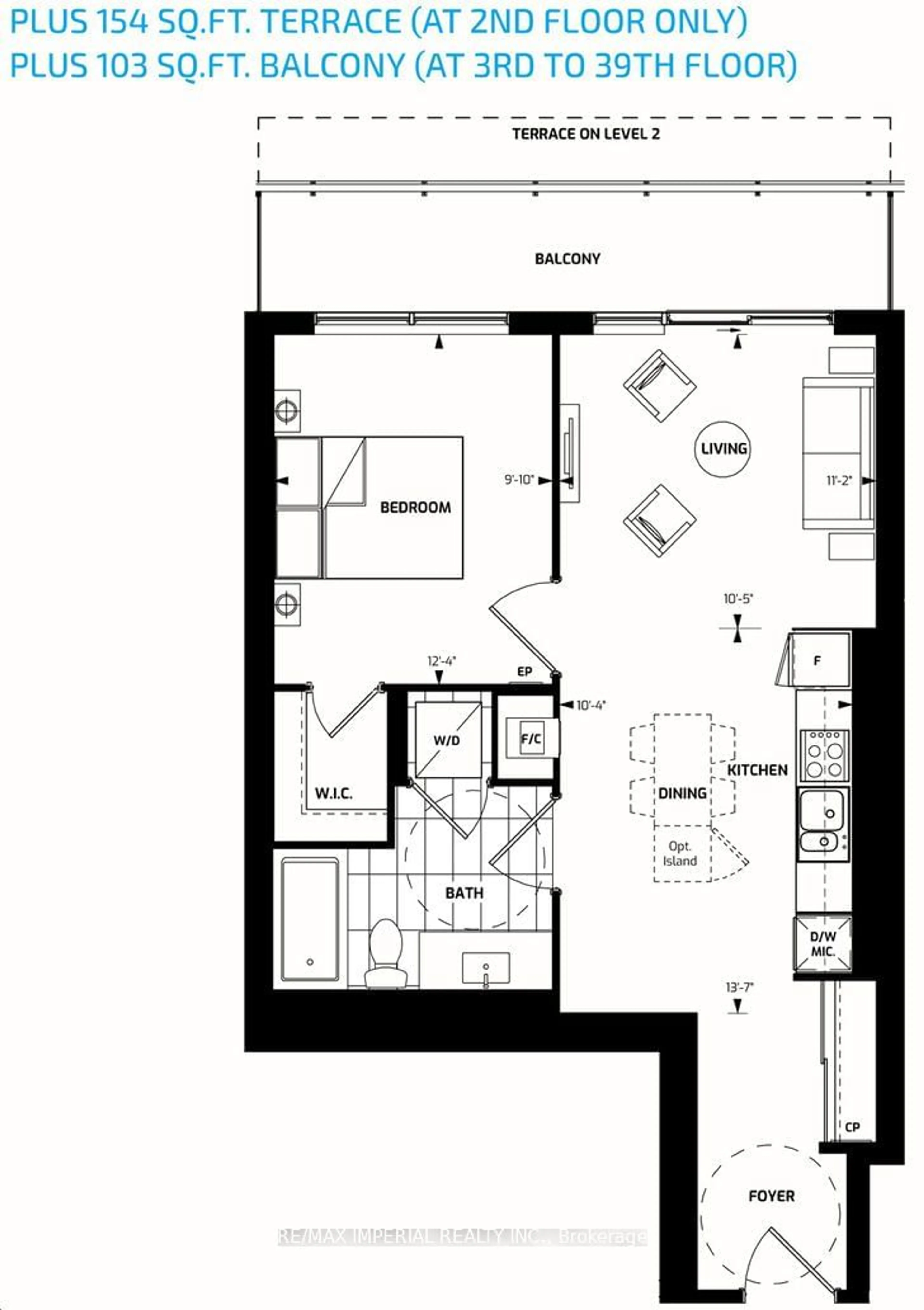 Floor plan for 18 Water Walk Dr #2201, Markham Ontario L3R 6L5