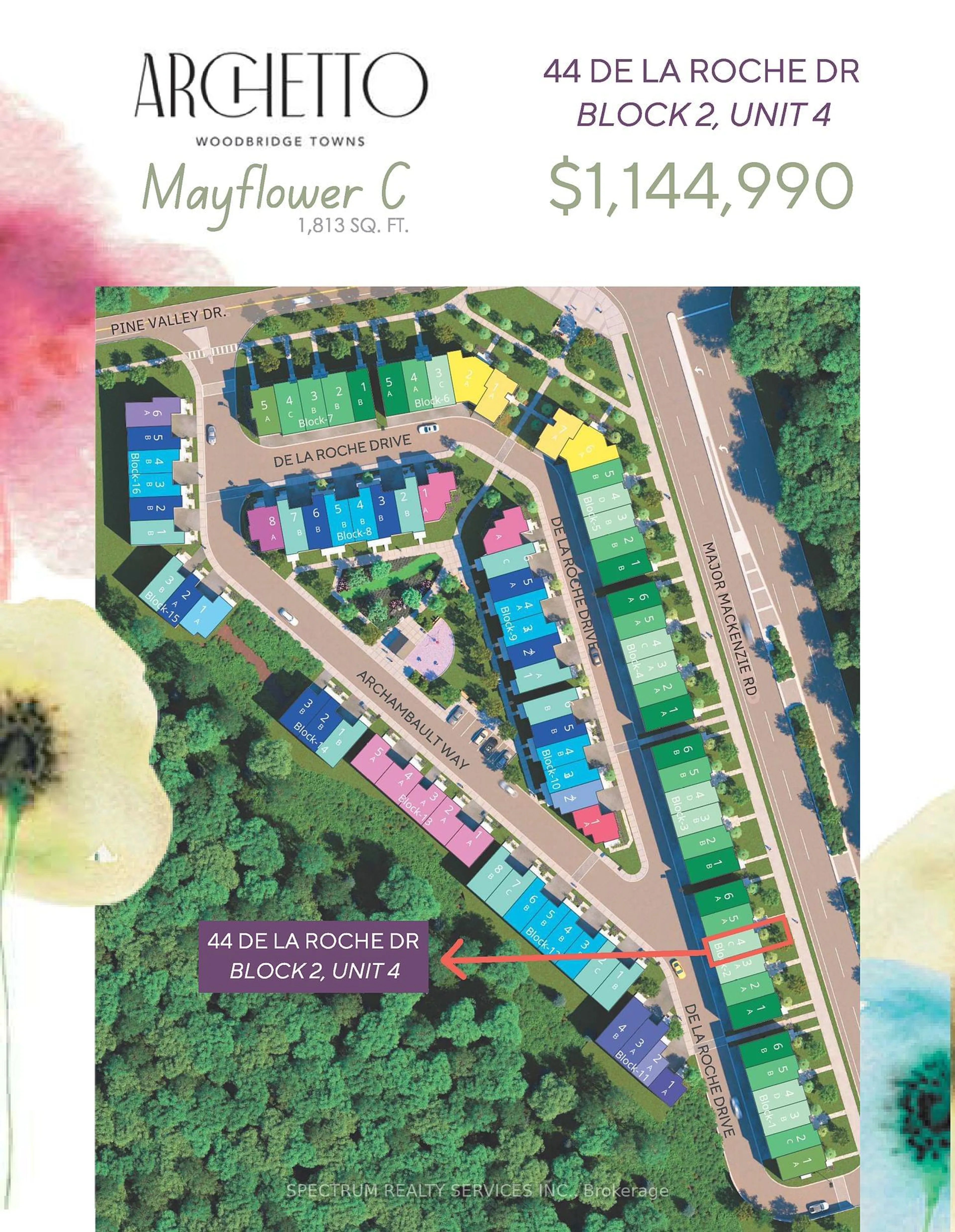 Floor plan for 44 De La Roche Dr, Vaughan Ontario L4H 5G4