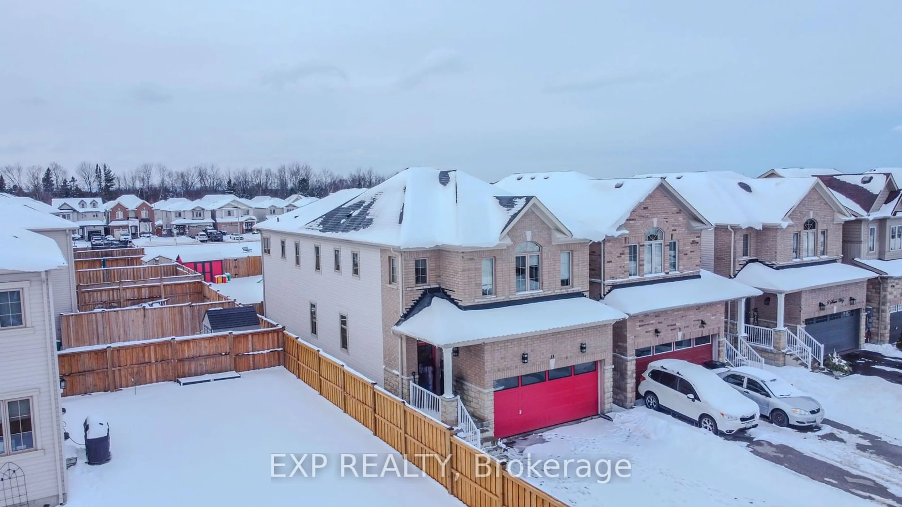 A pic from outside/outdoor area/front of a property/back of a property/a pic from drone, building for 13 Sasco Way, Essa Ontario L0M 1B4