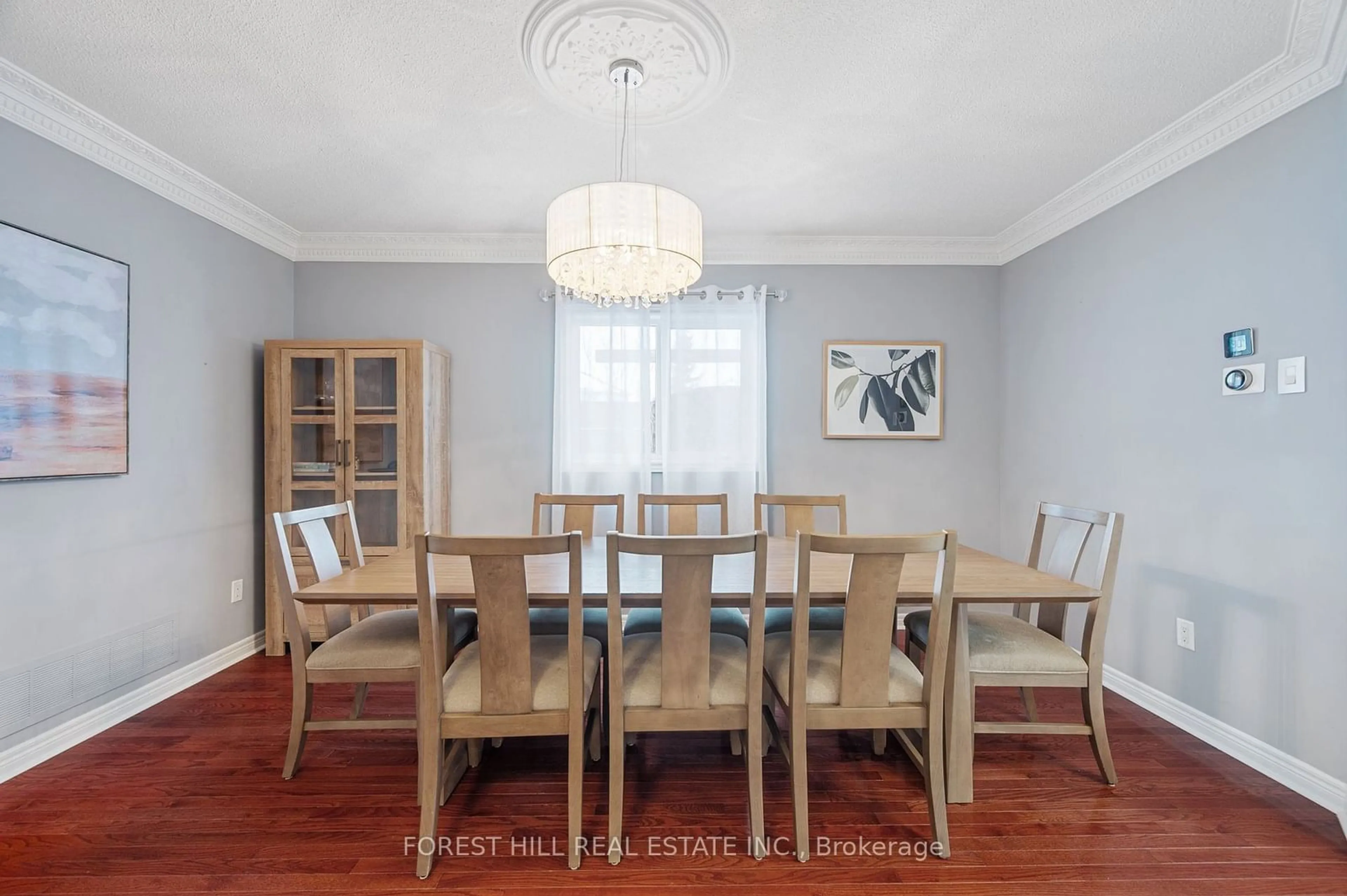 Dining room, wood/laminate floor for 34 Regal Pine Crt, Vaughan Ontario L6A 2M5