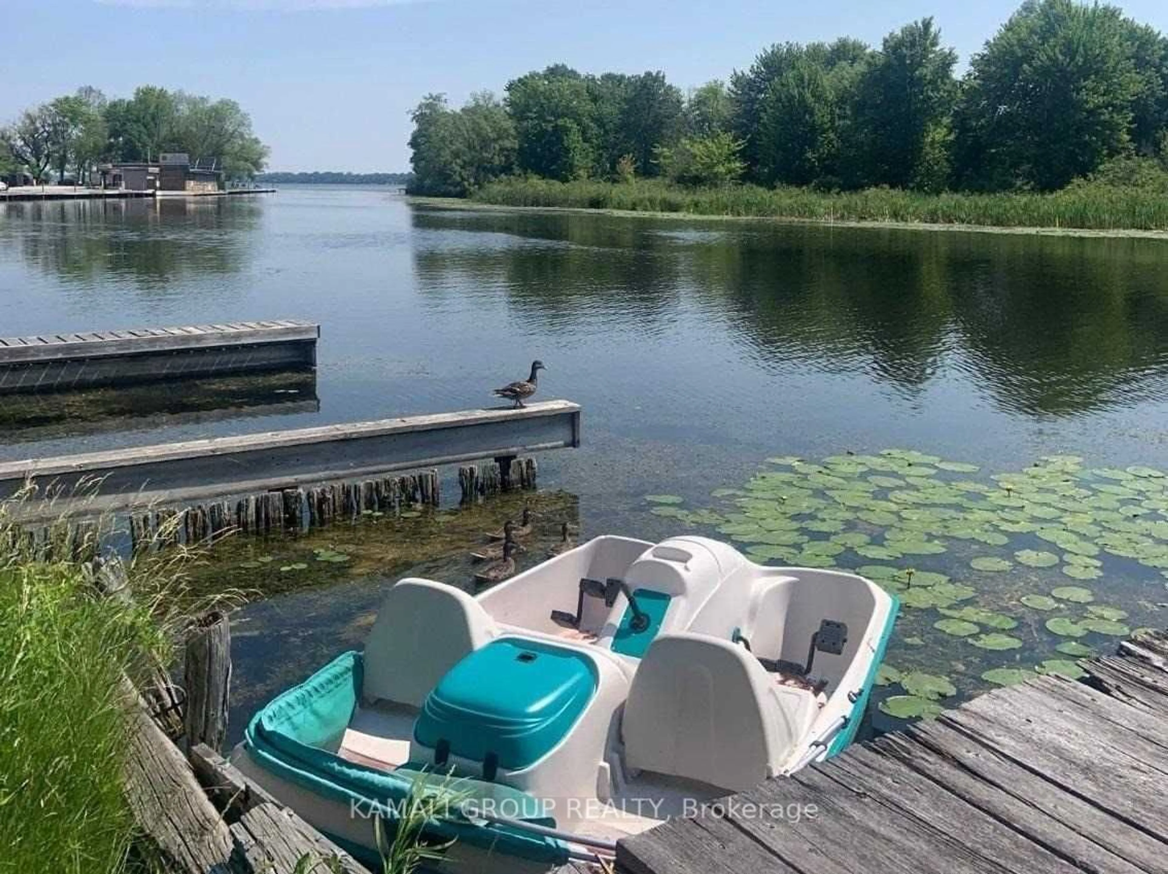 Patio, water/lake/river/ocean view for 219 Holmes Point Rd, Georgina Ontario K7V 3Z9