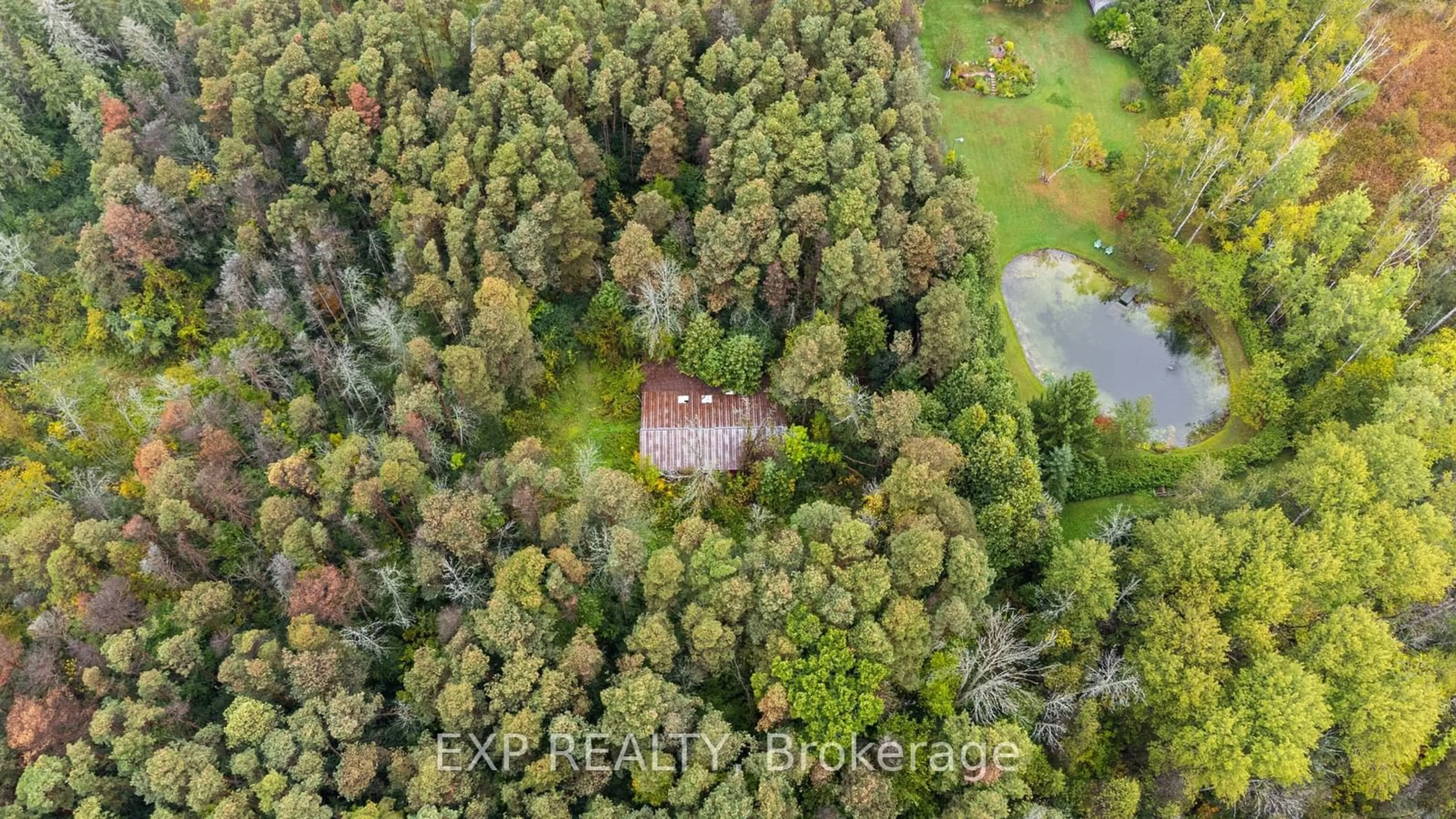 A pic from outside/outdoor area/front of a property/back of a property/a pic from drone, forest/trees view for 707 Foster Dr, Uxbridge Ontario L9P 1R2