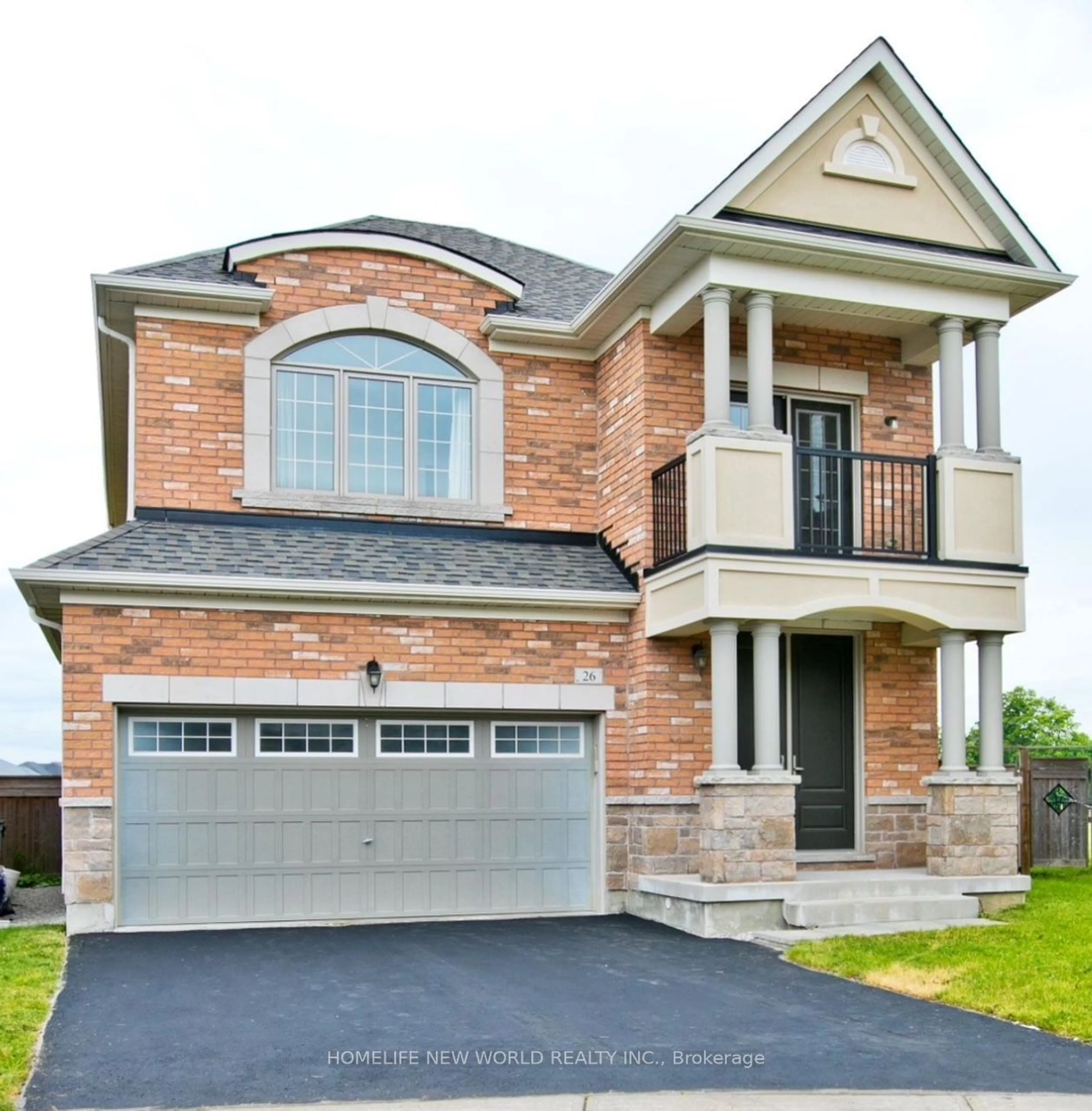 Home with brick exterior material, street for 26 Read St, Aurora Ontario L4G 0W8