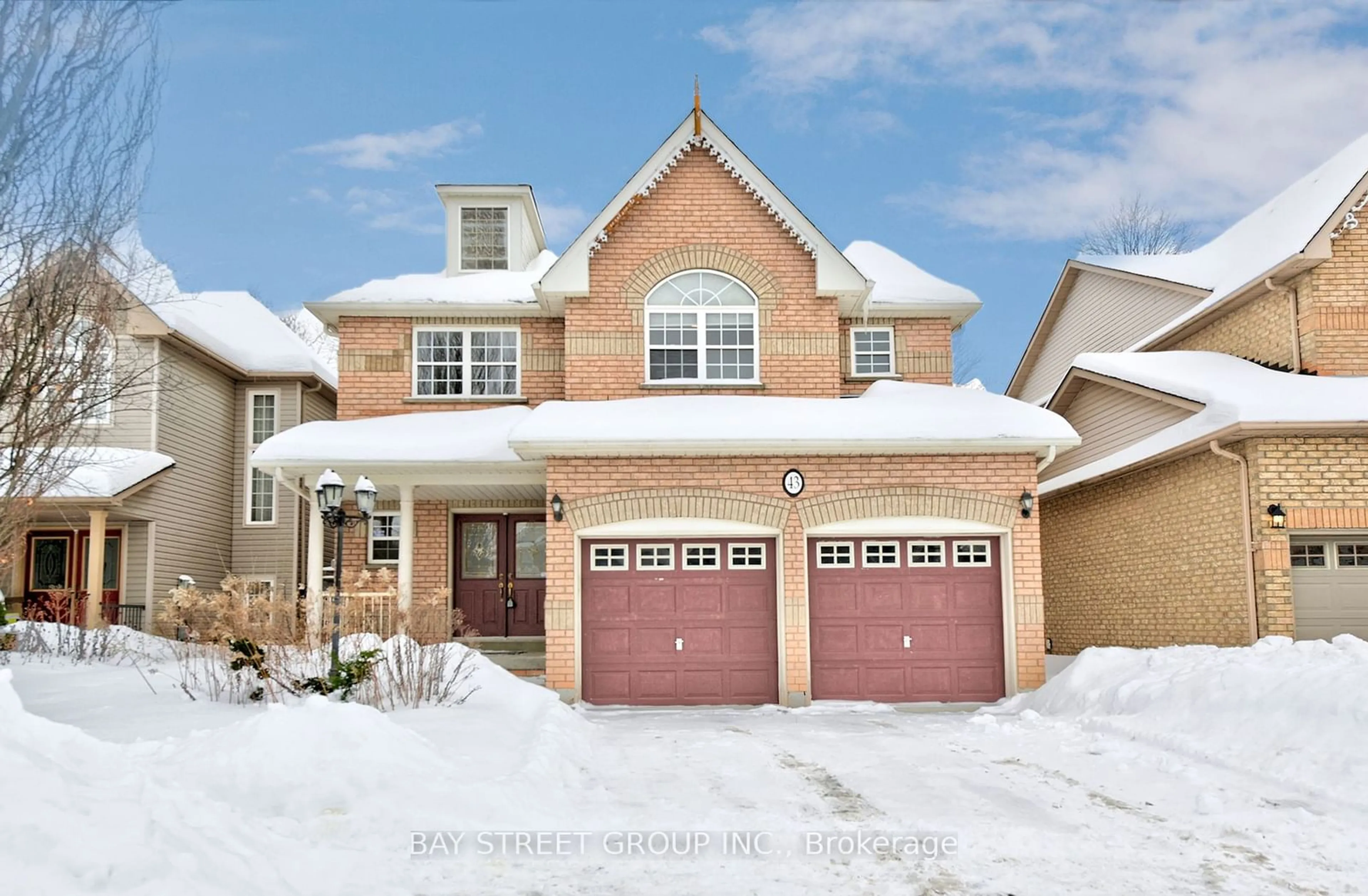 Home with brick exterior material, street for 43 English Oak Dr, Richmond Hill Ontario L4E 3W2