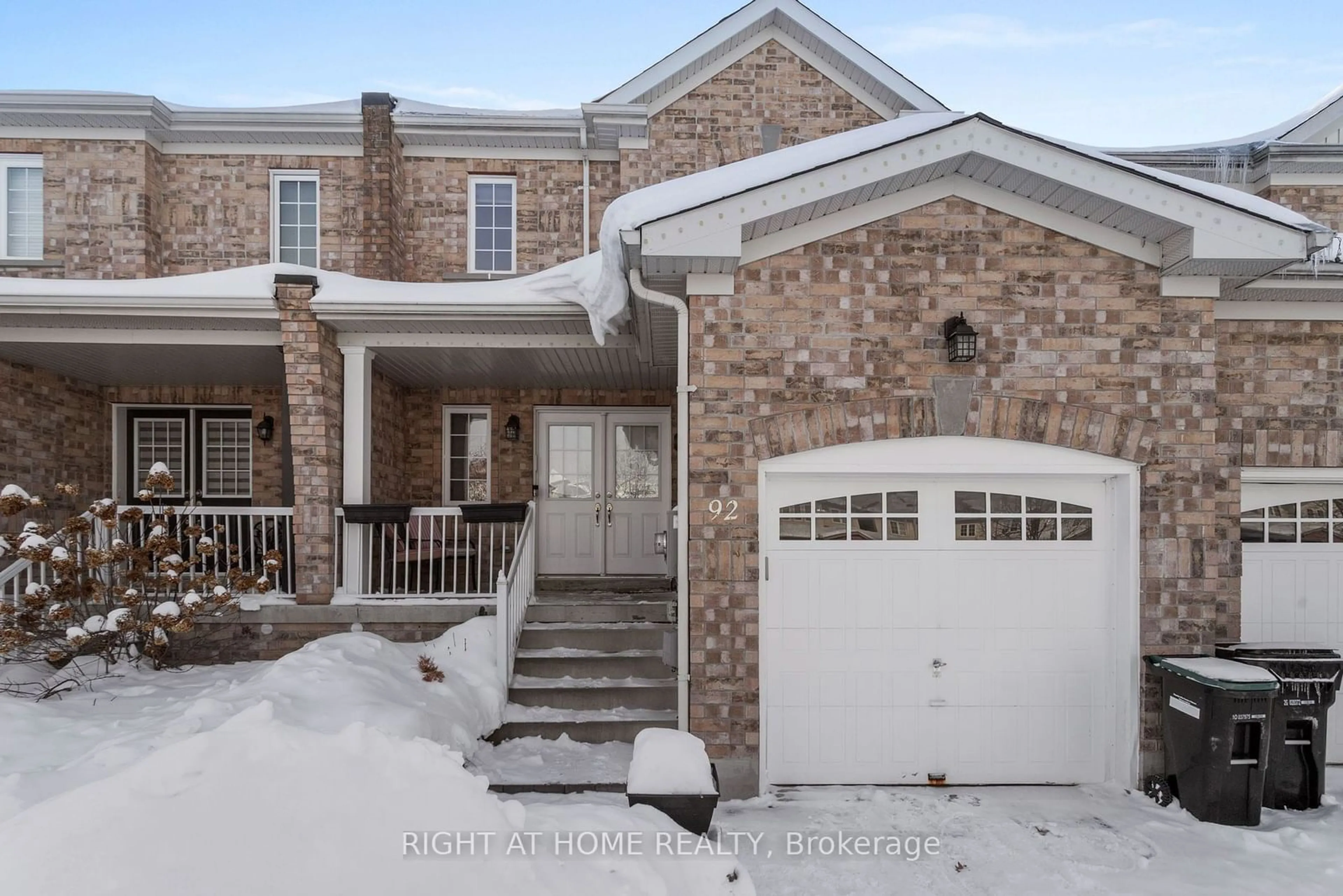 Home with brick exterior material, street for 92 STONEMOUNT Cres, Essa Ontario L3W 0E6