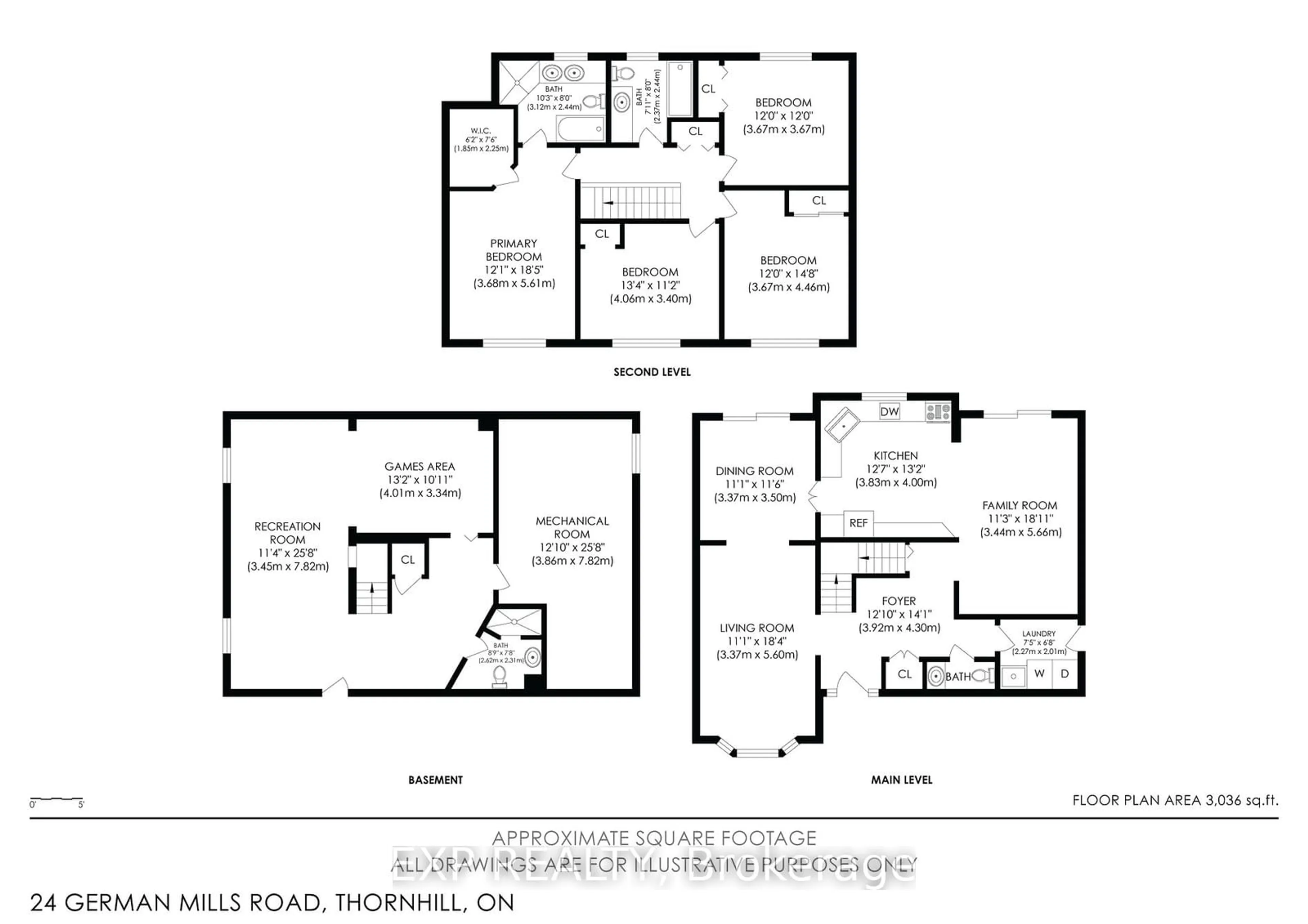 Floor plan for 24 German Mills Rd, Markham Ontario L3T 4H5