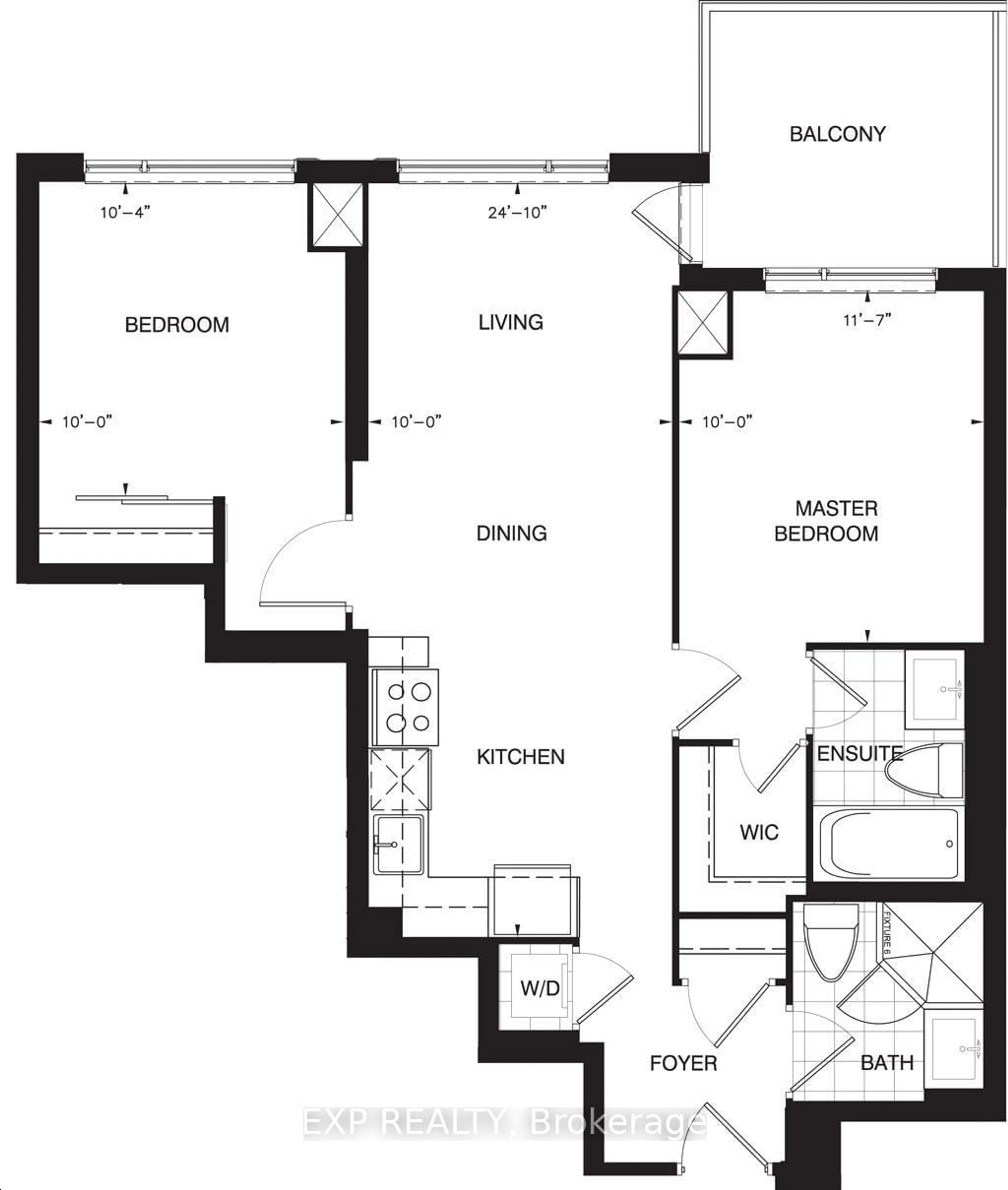 Floor plan for 273 South Park Rd #317, Markham Ontario L3T 0B5