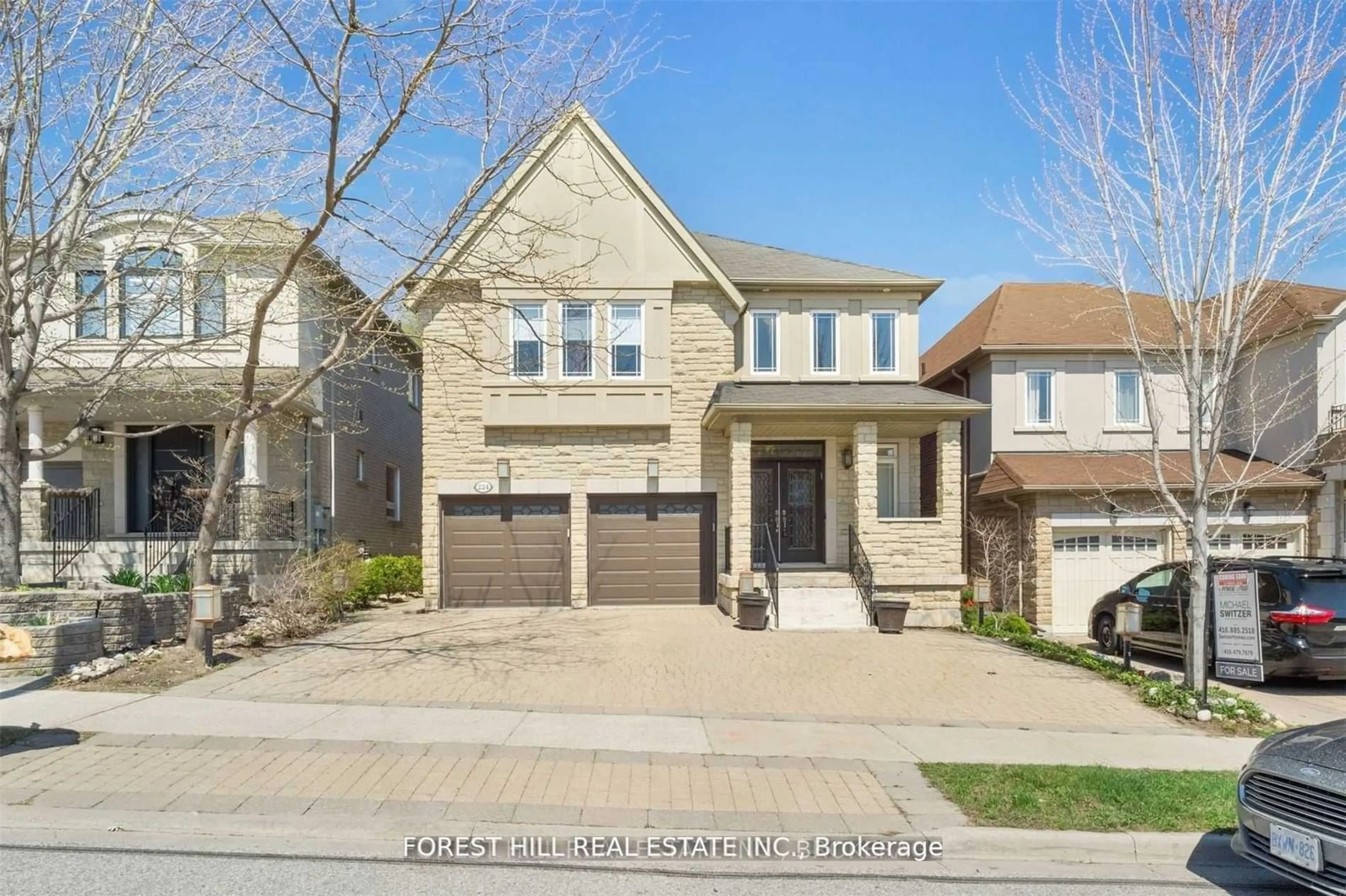 Home with brick exterior material, street for 224 Autumn Hill Blvd, Vaughan Ontario L4J 8Y5