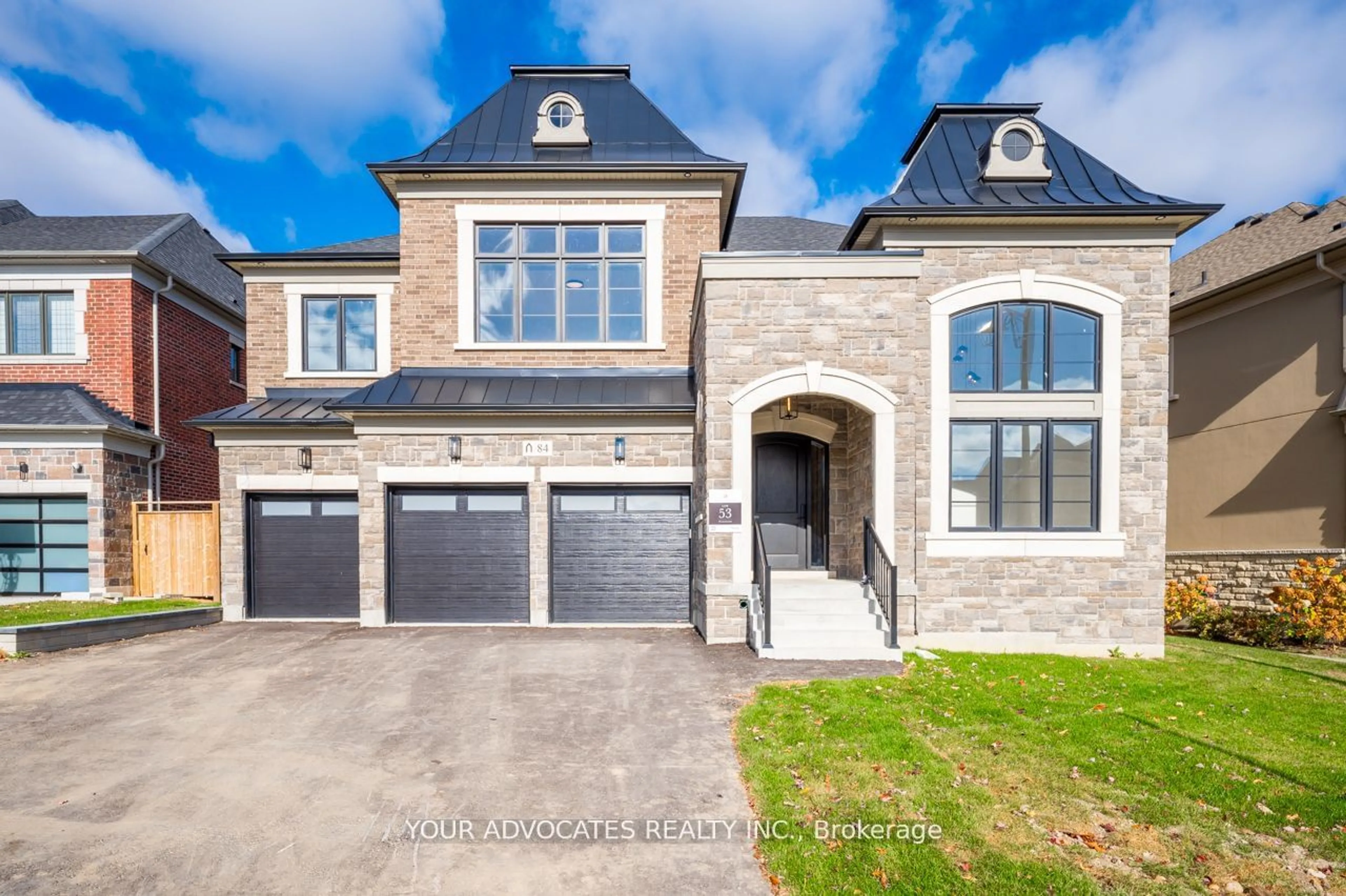 Home with brick exterior material, street for 84 Lady Jessica Dr, Vaughan Ontario L6A 4T9