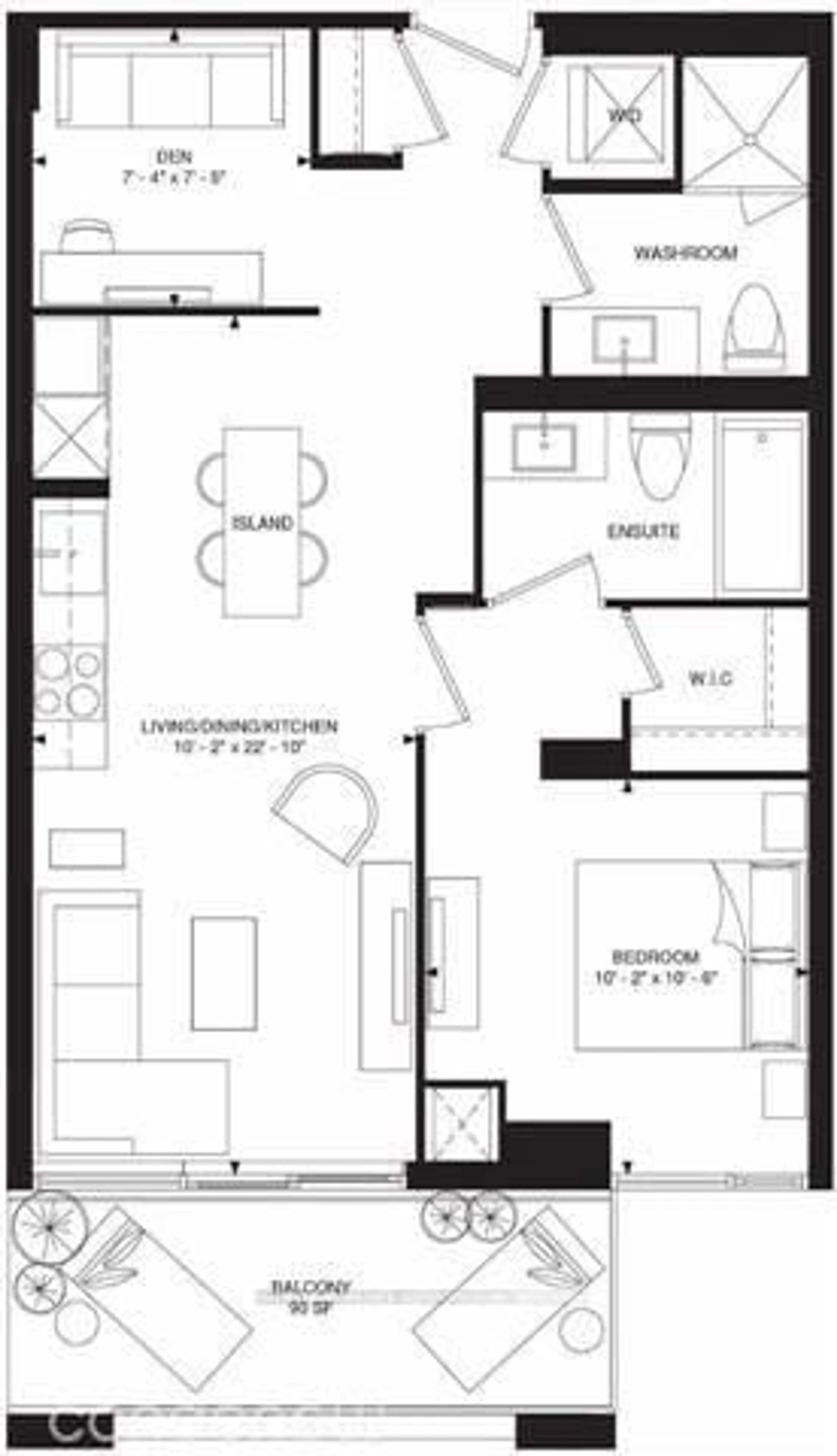 Floor plan for 180 Enterprise Blvd #909, Markham Ontario L6G 1B3