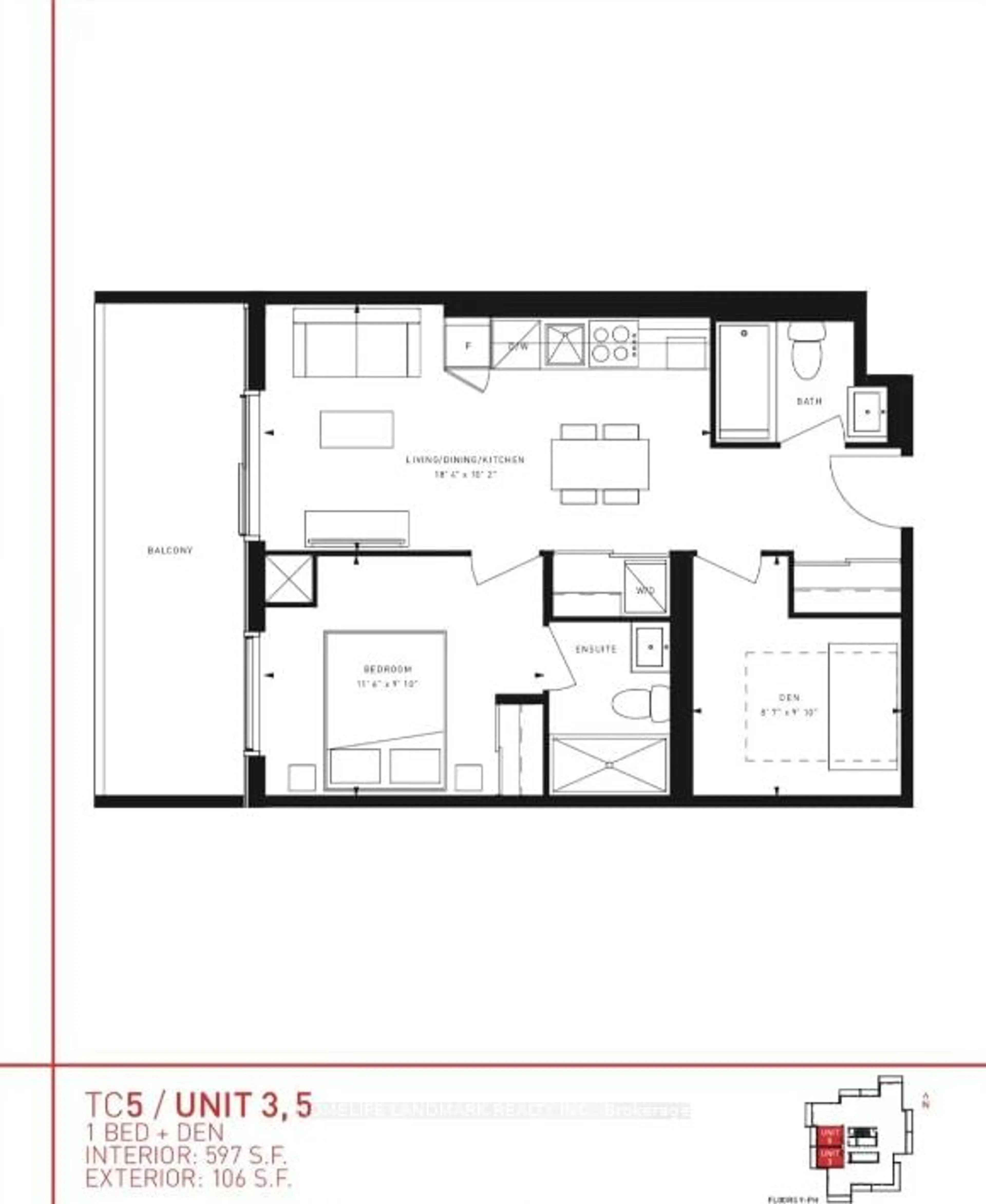 Floor plan for 7890 Jane St #3505, Vaughan Ontario L4K 0K9