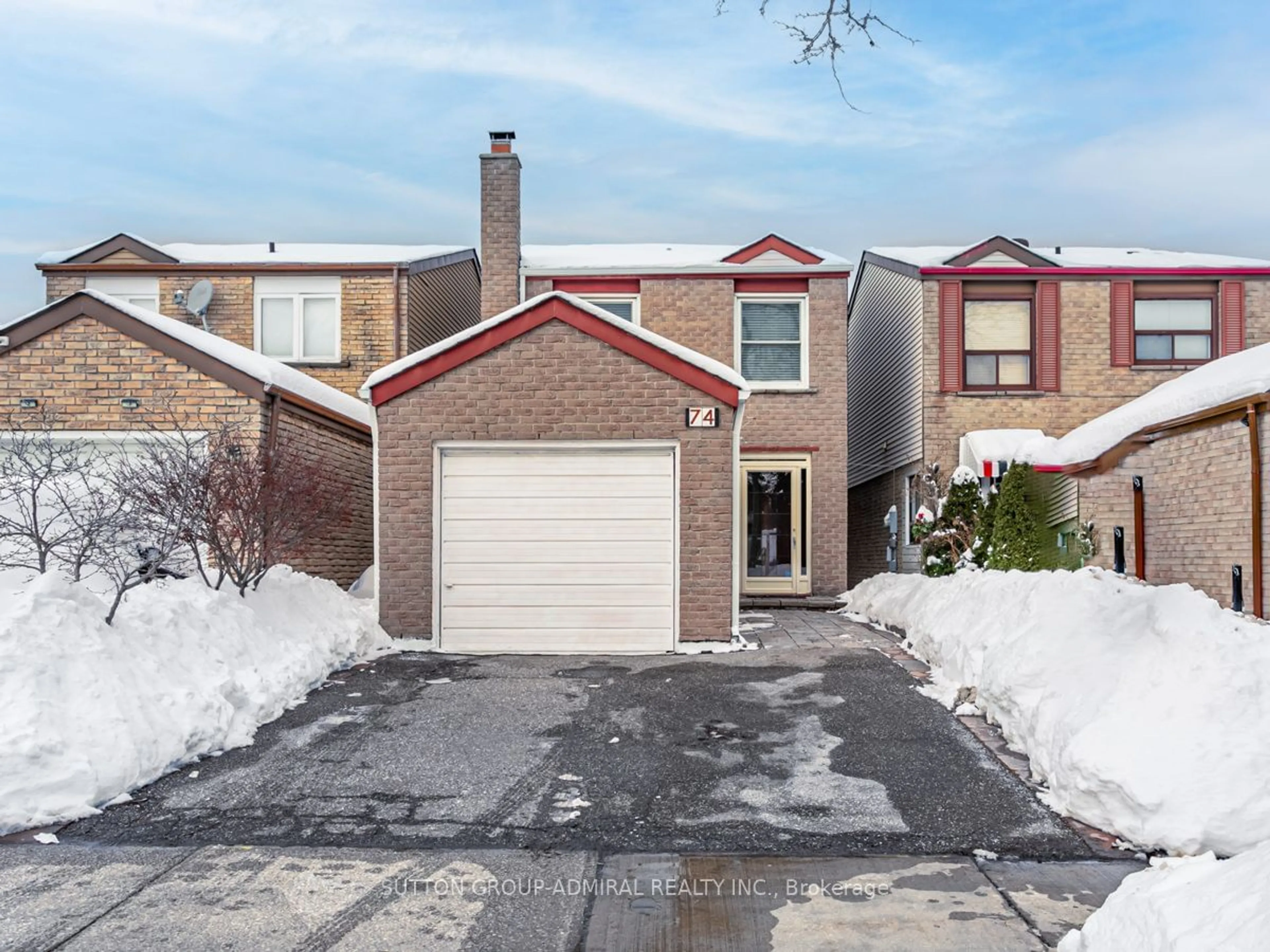 Home with brick exterior material, street for 74 Bob O'Link Ave, Vaughan Ontario L4K 1H2