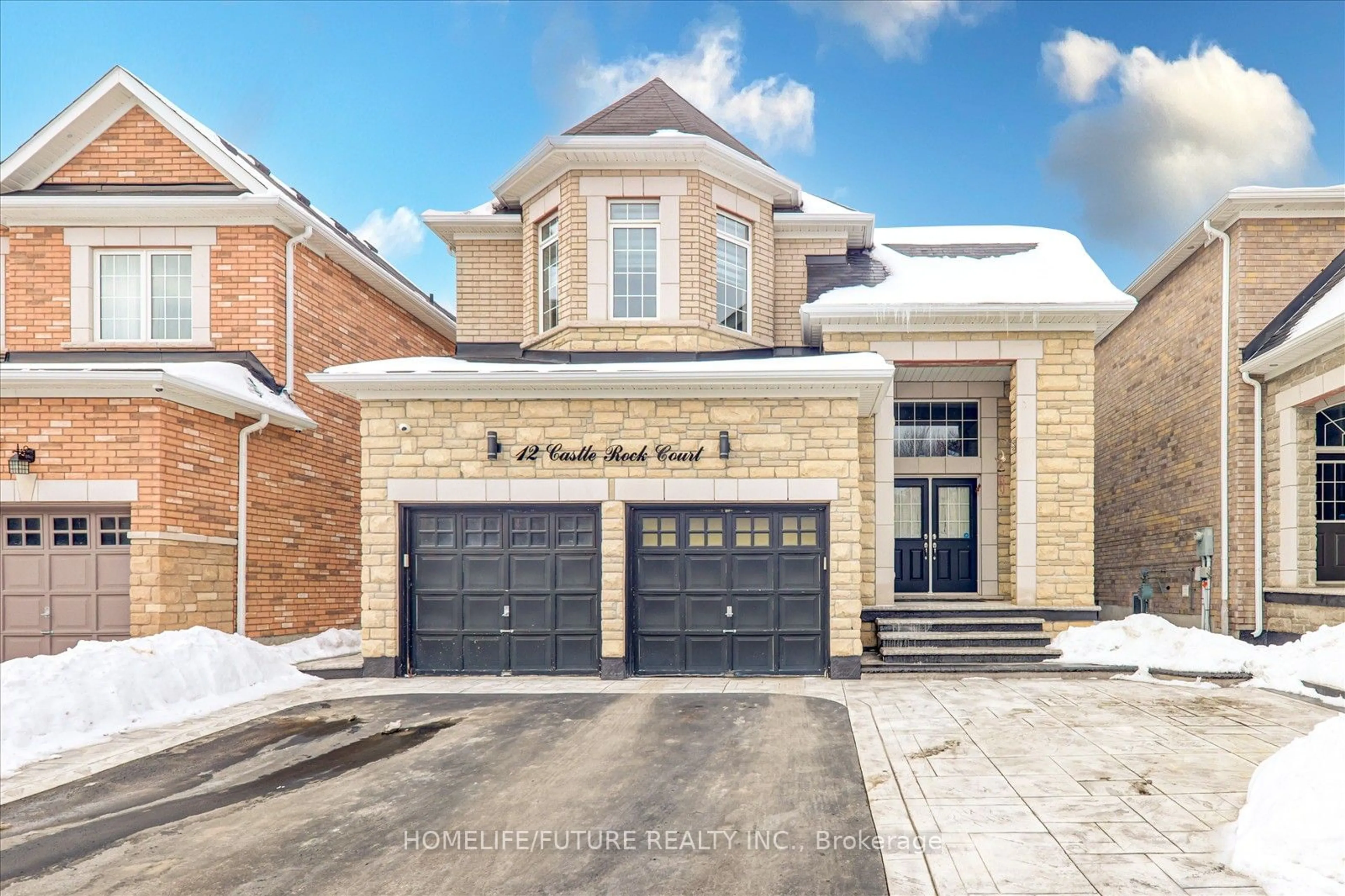 Home with brick exterior material, street for 12 Castle Rock Crt, Markham Ontario L3S 0C8