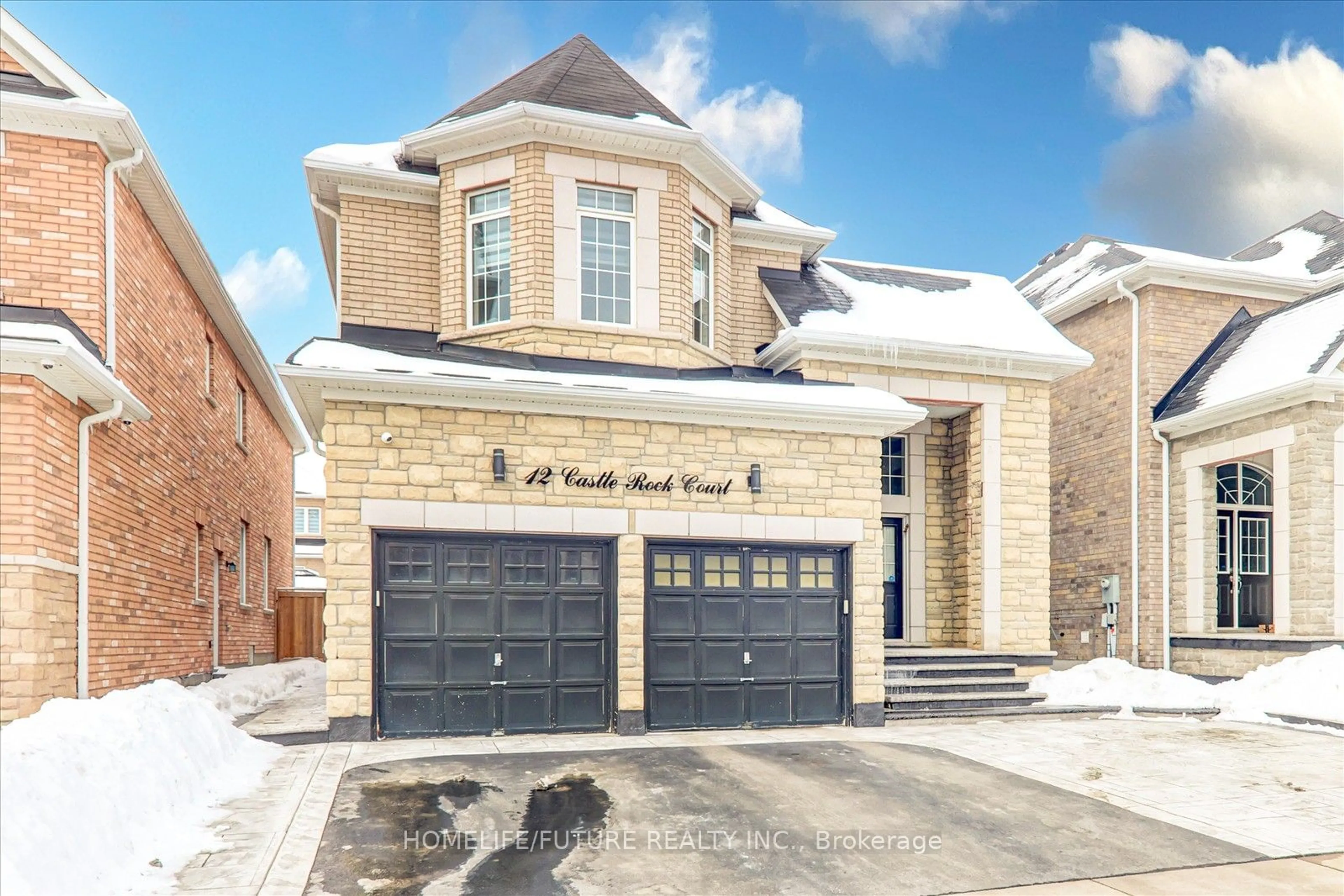 Home with brick exterior material, street for 12 Castle Rock Crt, Markham Ontario L3S 0C8