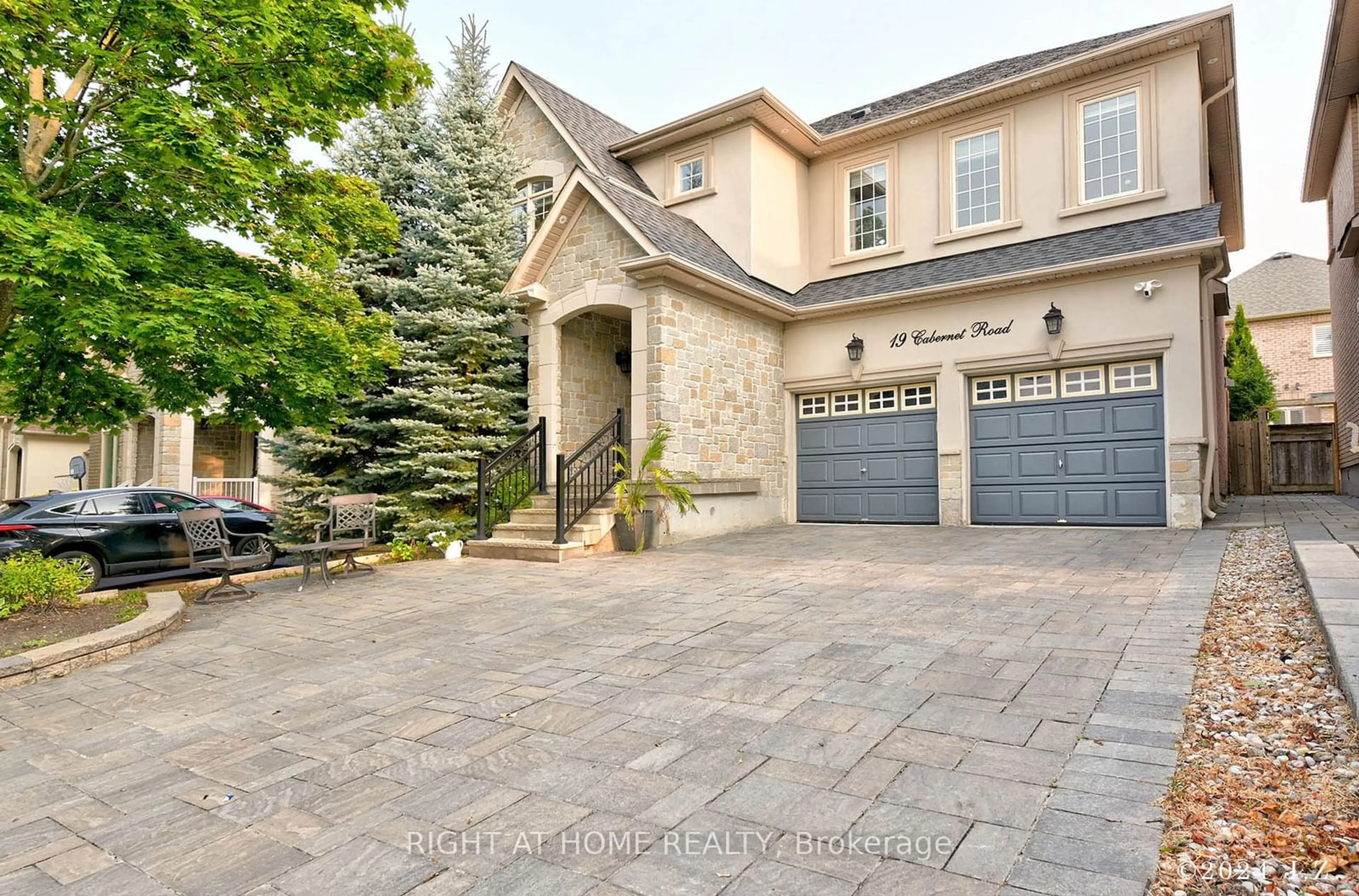 Home with brick exterior material, street for 19 Cabernet Rd, Vaughan Ontario L4J 8X6