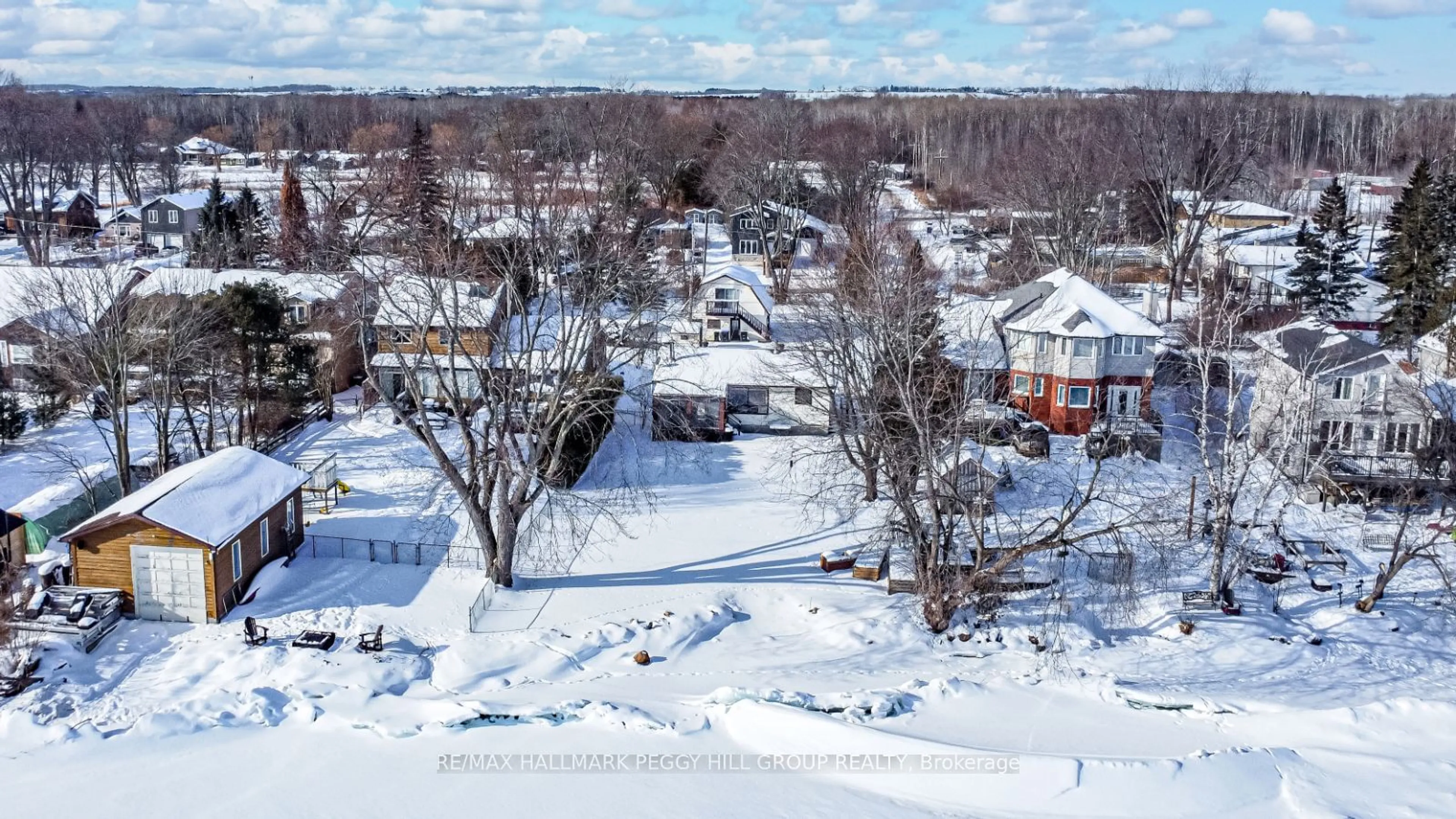 A pic from outside/outdoor area/front of a property/back of a property/a pic from drone, water/lake/river/ocean view for 253 Bayshore Rd, Innisfil Ontario L0L 1K0