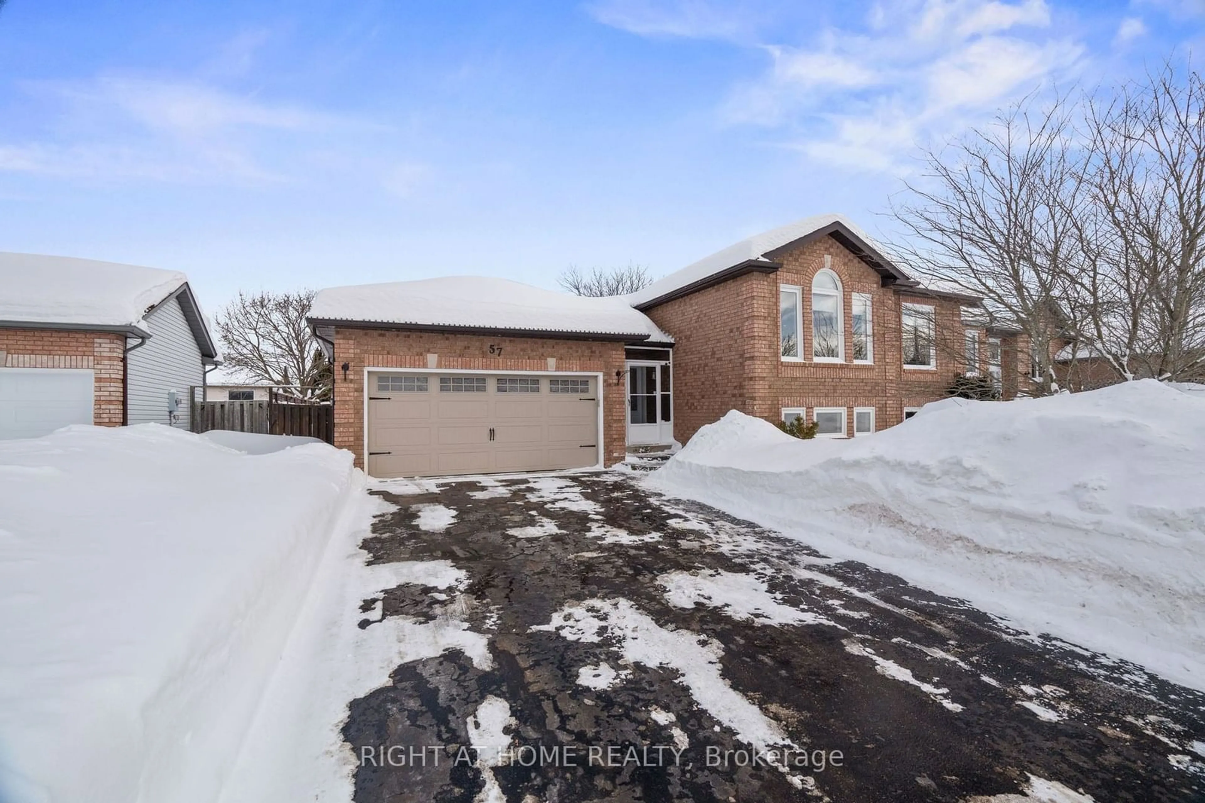 Home with brick exterior material, street for 57 Darren Dr, Essa Ontario L3W 0K2