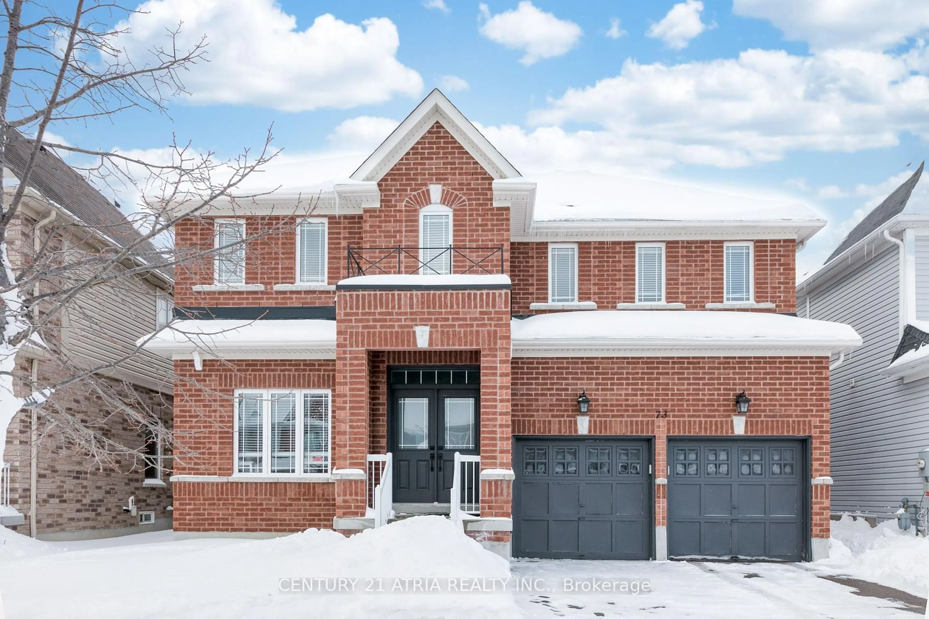 Home with brick exterior material, street for 73 Thornlodge Dr, Georgina Ontario L4P 0B6