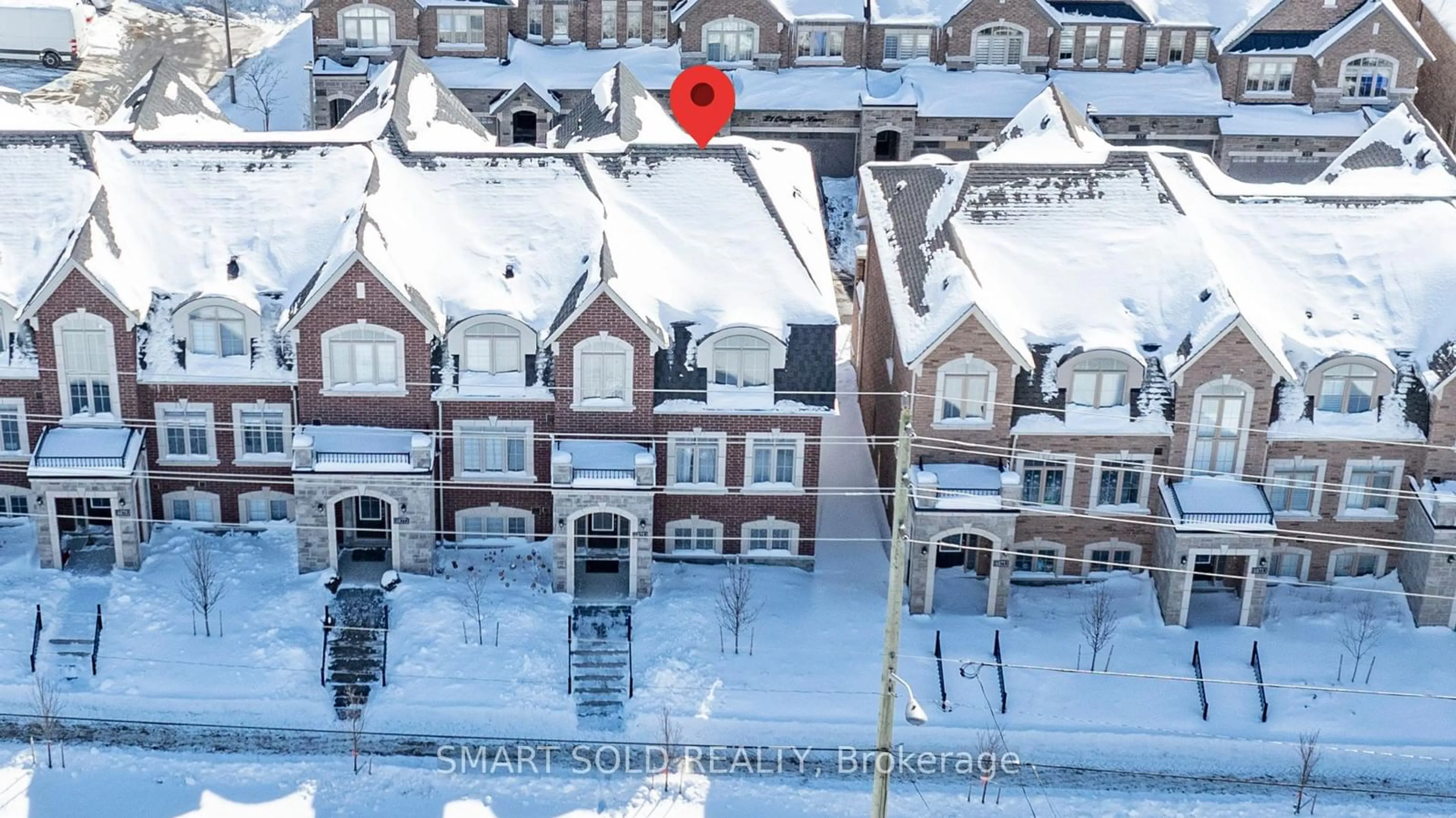 A pic from outside/outdoor area/front of a property/back of a property/a pic from drone, city buildings view from balcony for 6875 14th Ave, Markham Ontario L6B 1A8