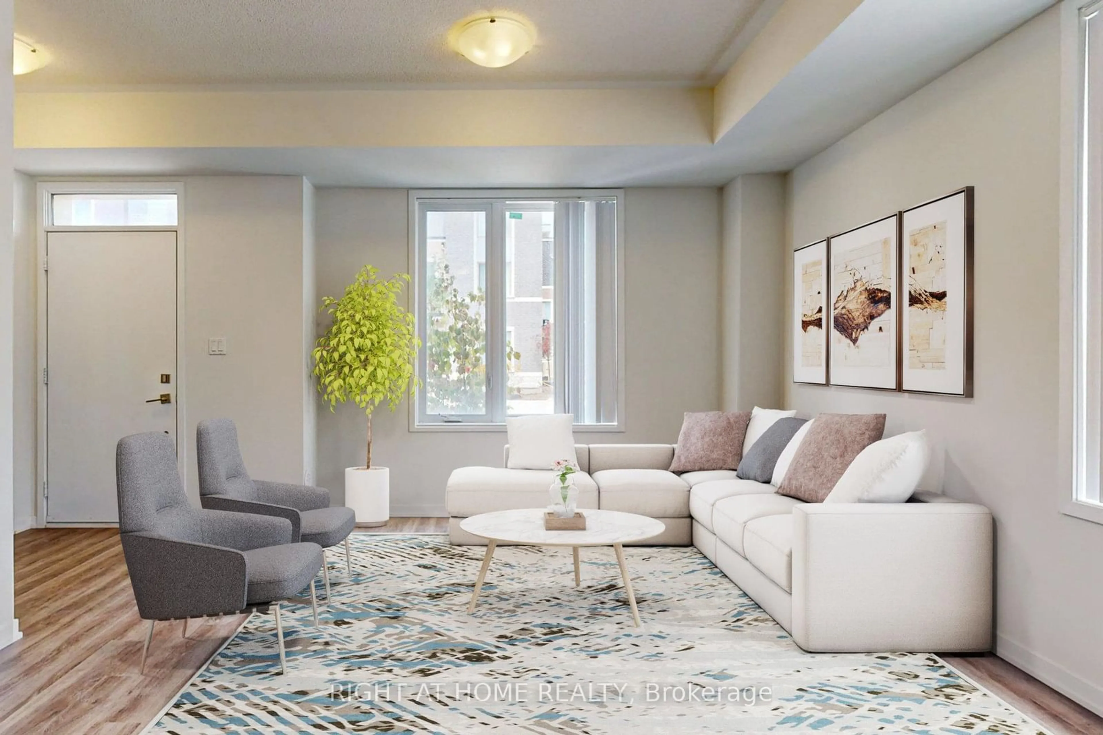 Living room with furniture, unknown for 11 Almond Blossom Mews #TH127, Vaughan Ontario L4K 0N7