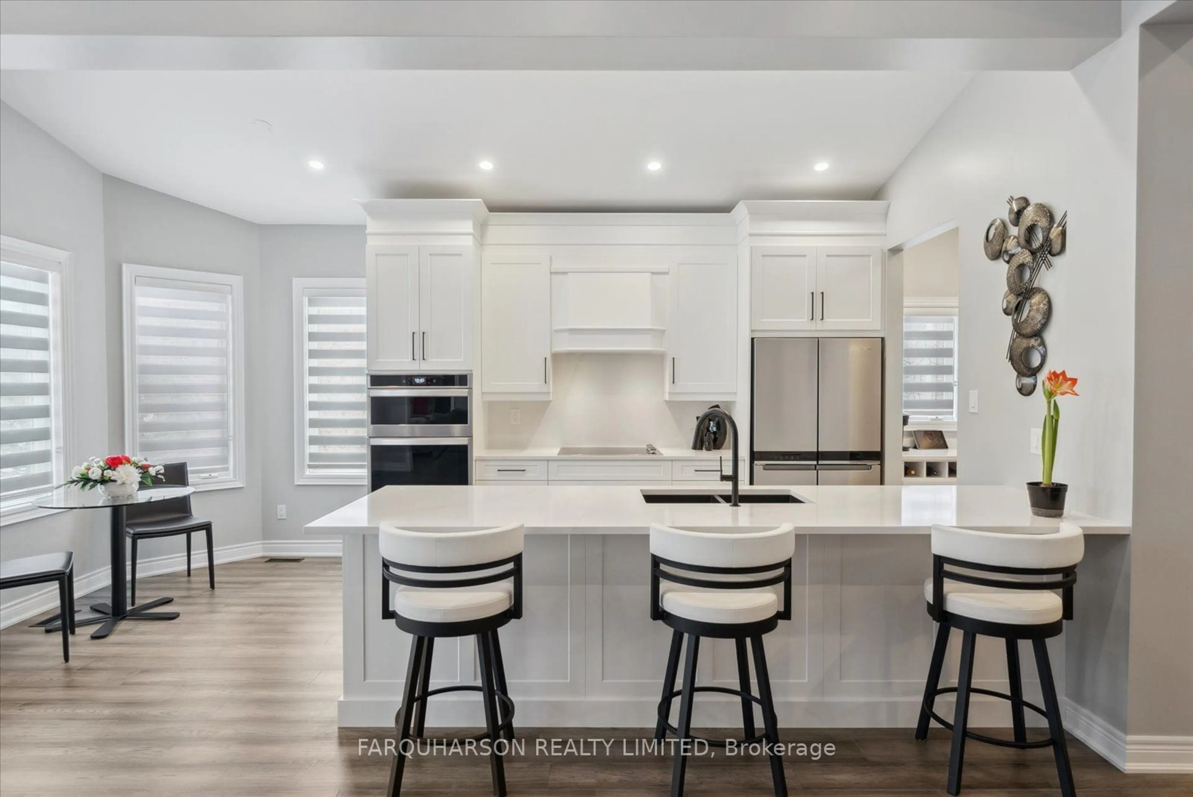 Contemporary kitchen, ceramic/tile floor for 46 Ben's Reign, Whitchurch-Stouffville Ontario L4A 1M2