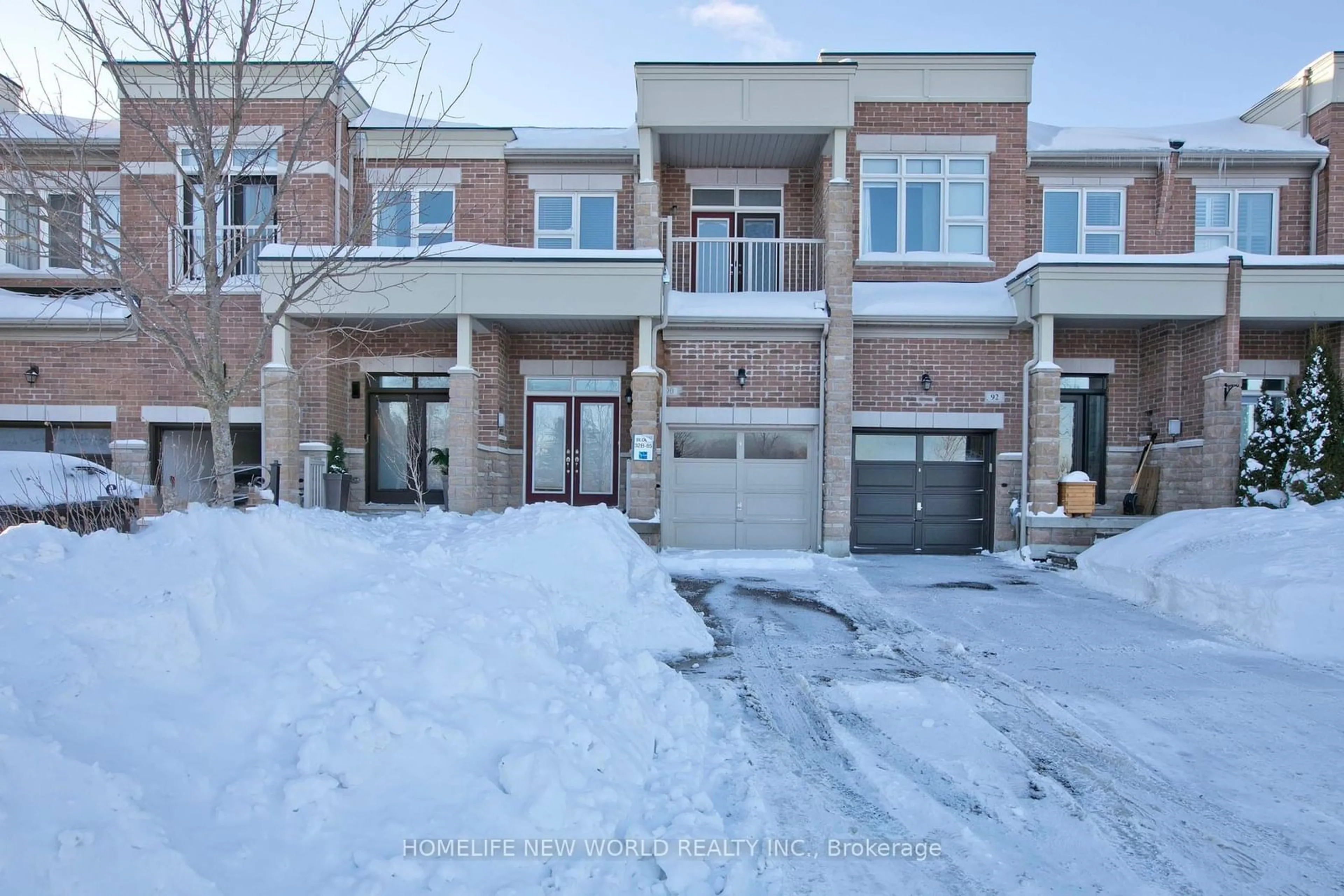 Home with brick exterior material, street for 90 Rougeview Park Cres, Markham Ontario L6E 0P9