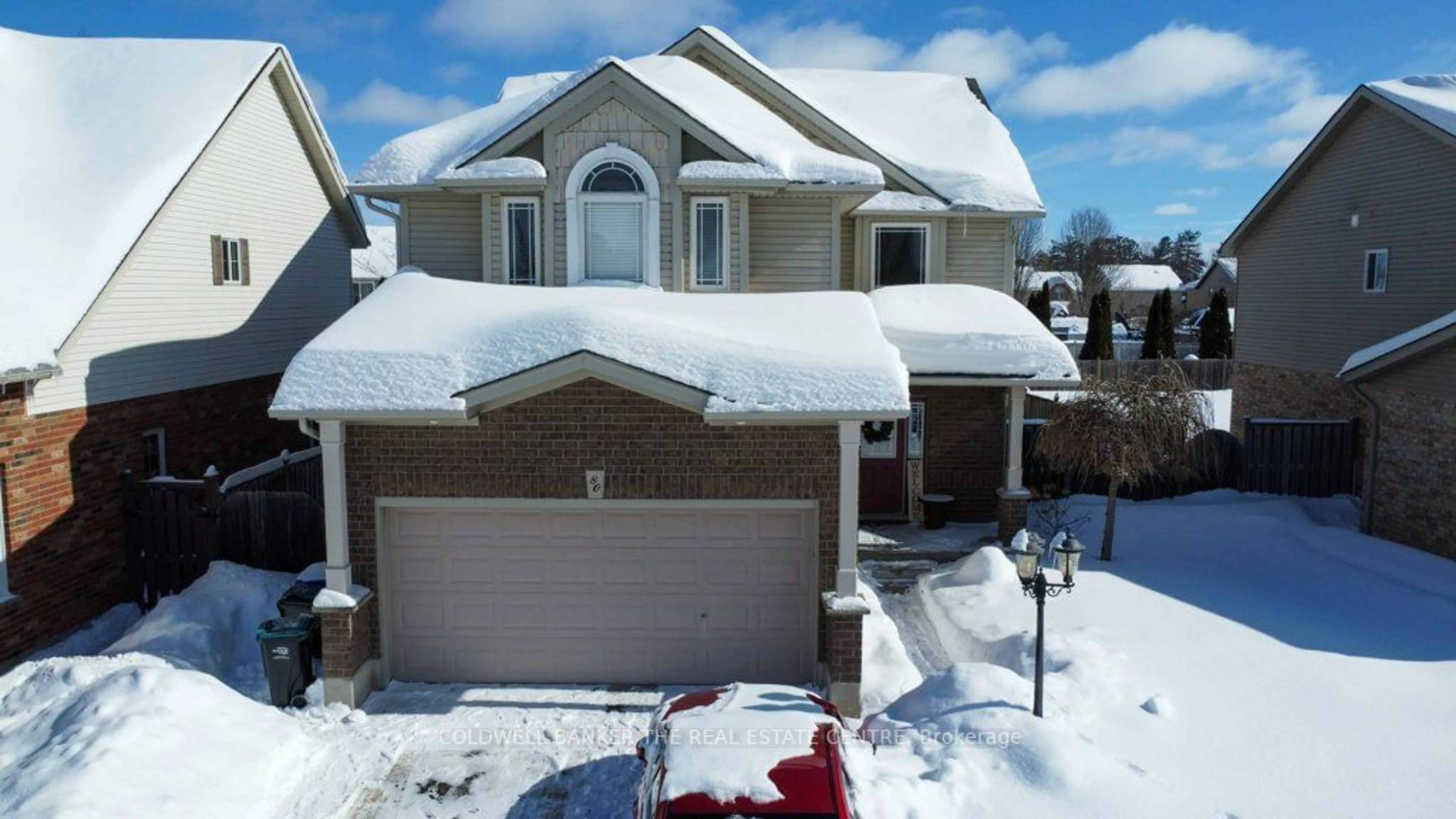 A pic from outside/outdoor area/front of a property/back of a property/a pic from drone, street for 80 Armeda Clow Cres, Essa Ontario L3W 0H6