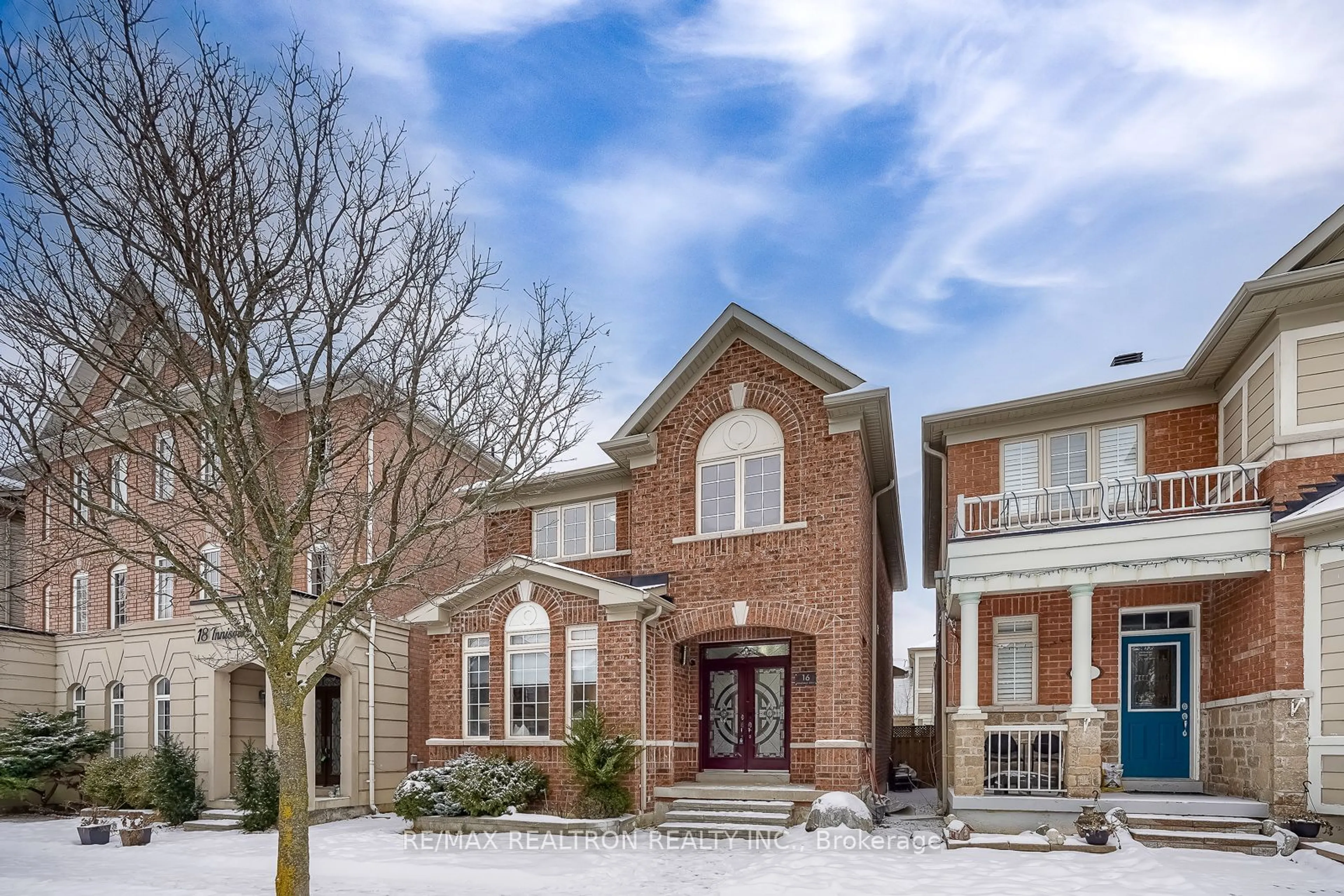 Home with brick exterior material, street for 16 Innisvale Dr, Markham Ontario L6B 1G4