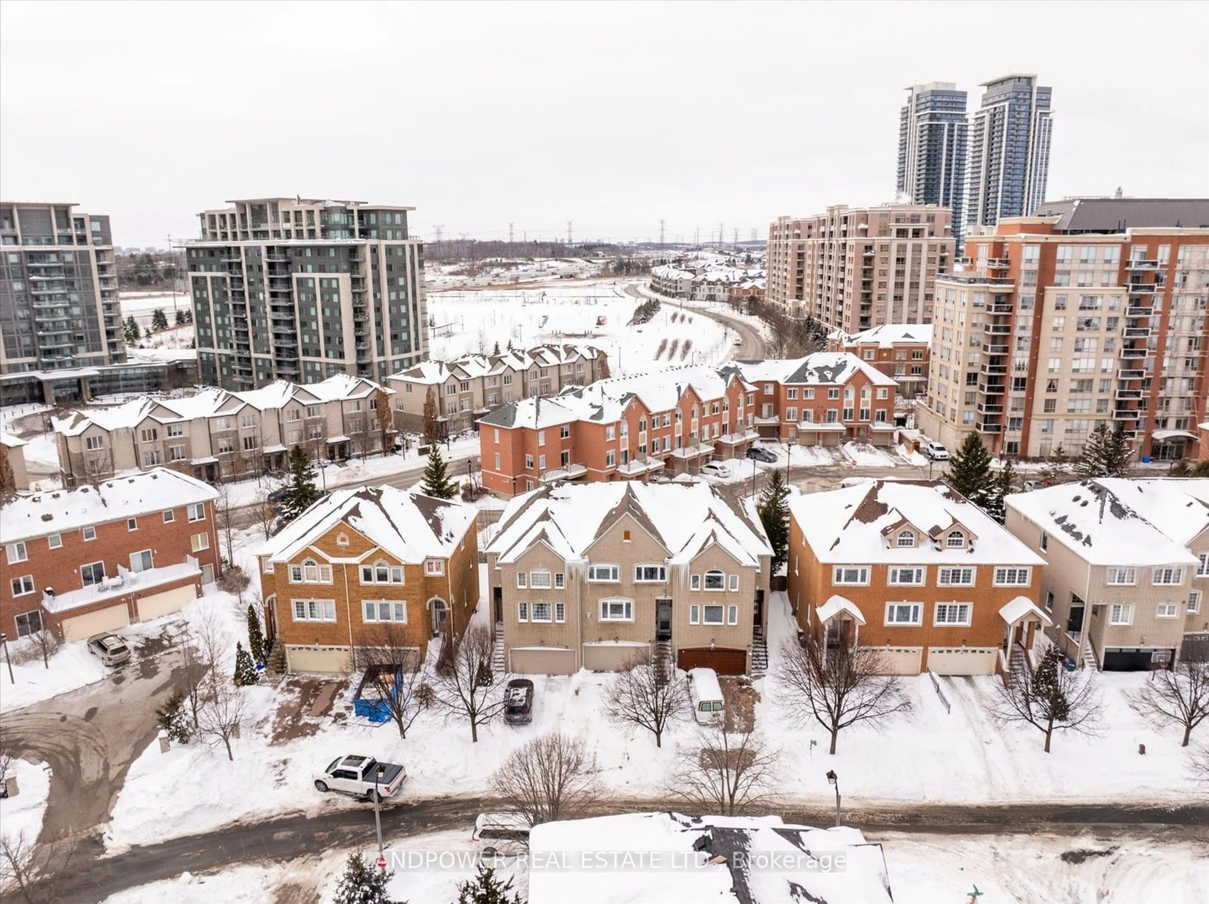 A pic from outside/outdoor area/front of a property/back of a property/a pic from drone, city buildings view from balcony for 102 Leitchcroft Cres, Markham Ontario L3T 7T9