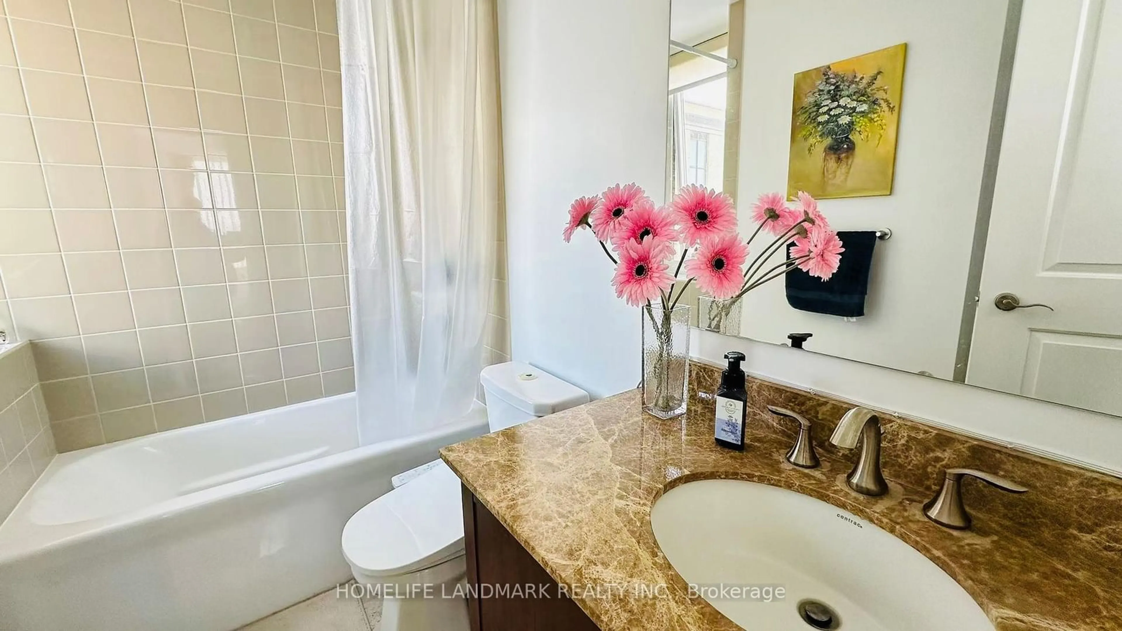 Standard bathroom, ceramic/tile floor for 68 Main St #501, Markham Ontario L3P 0N5