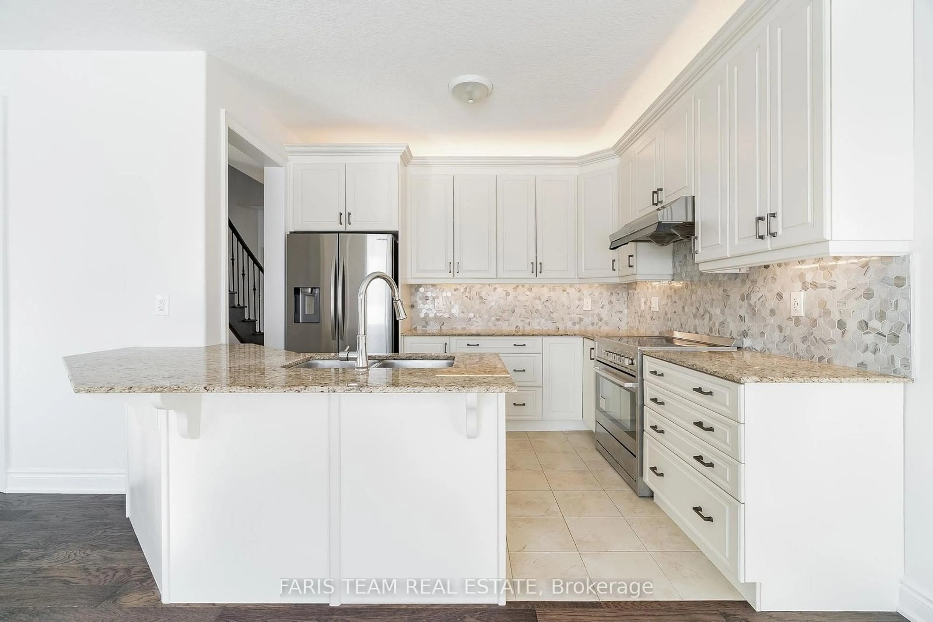 Contemporary kitchen, ceramic/tile floor for 1606 Rizzardo Cres, Innisfil Ontario L9S 0L7