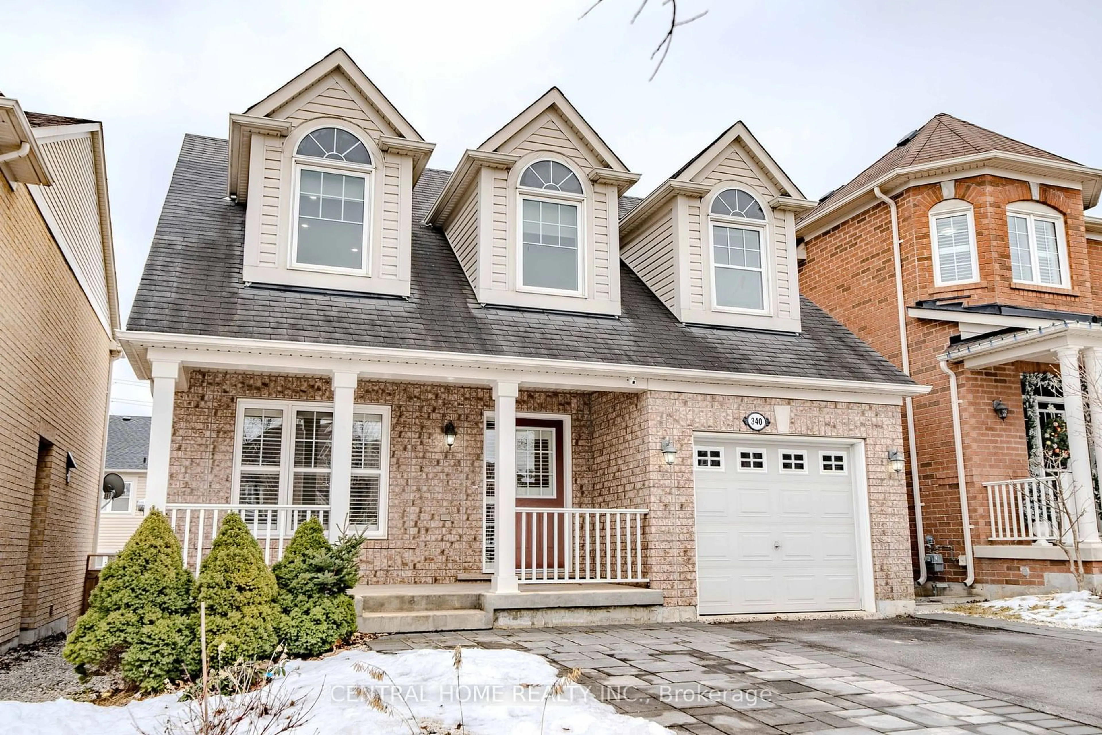 Home with brick exterior material, street for 340 Carlissa Run, Newmarket Ontario L3X 3J9