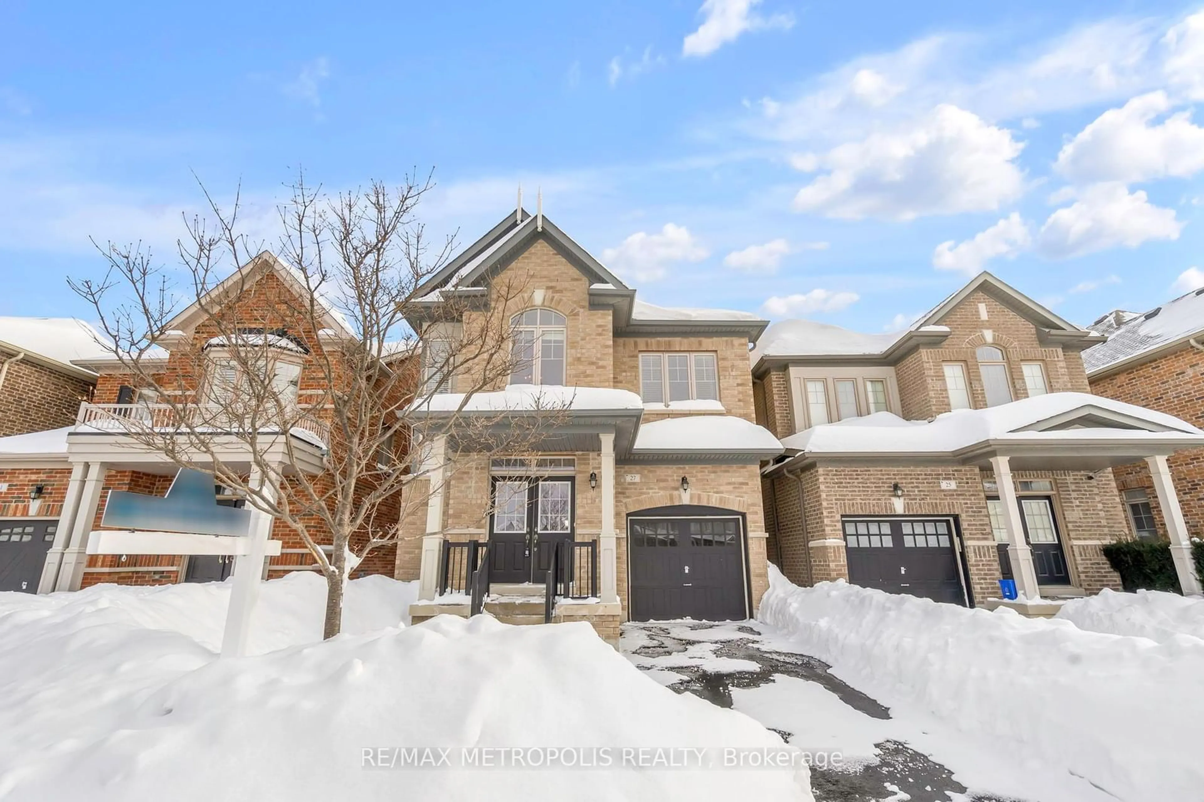 Home with brick exterior material, street for 27 Dunedin Dr, Vaughan Ontario L4H 3Y3