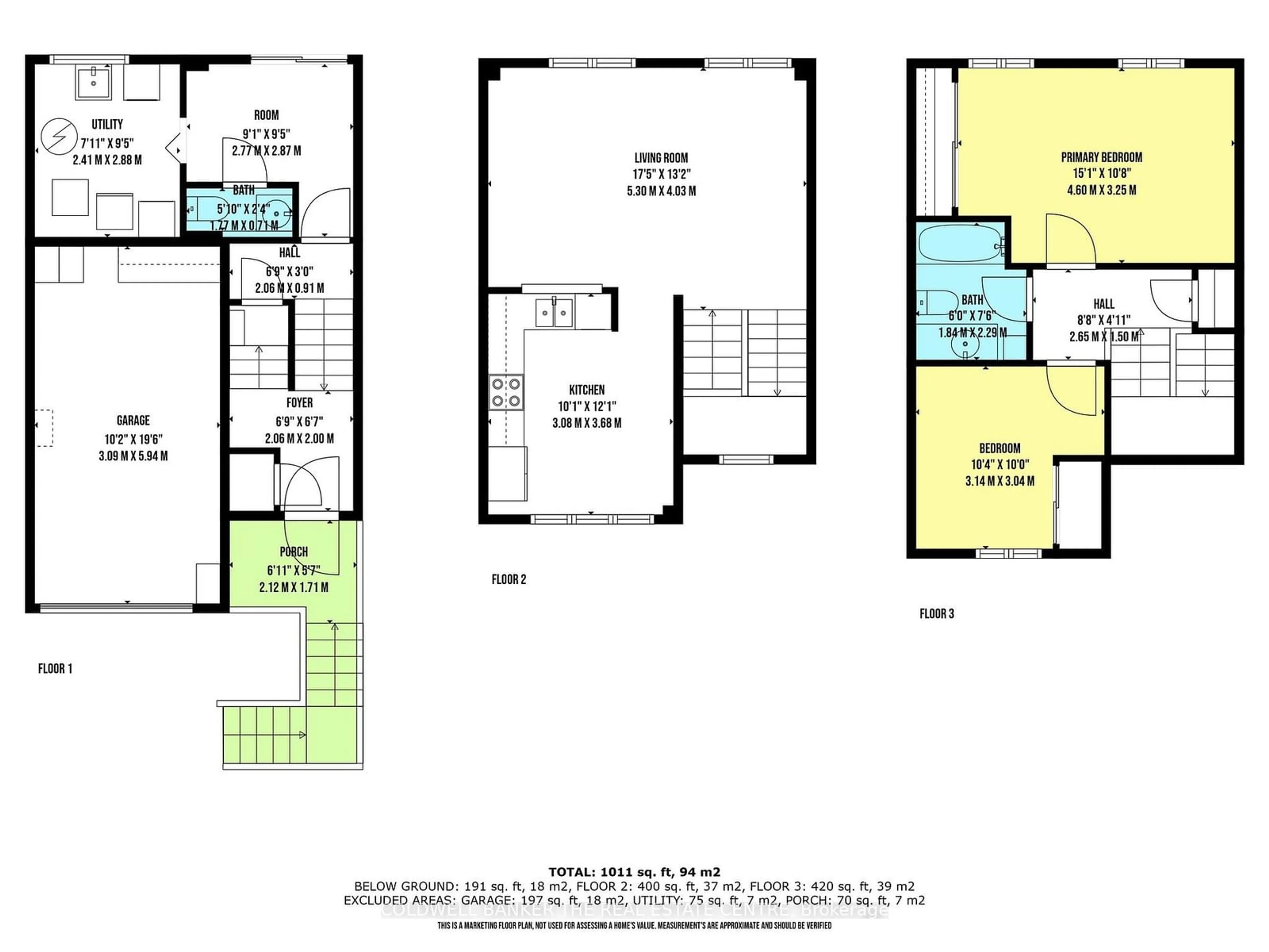 Floor plan for 39 Bowler St, Aurora Ontario L4G 7H7