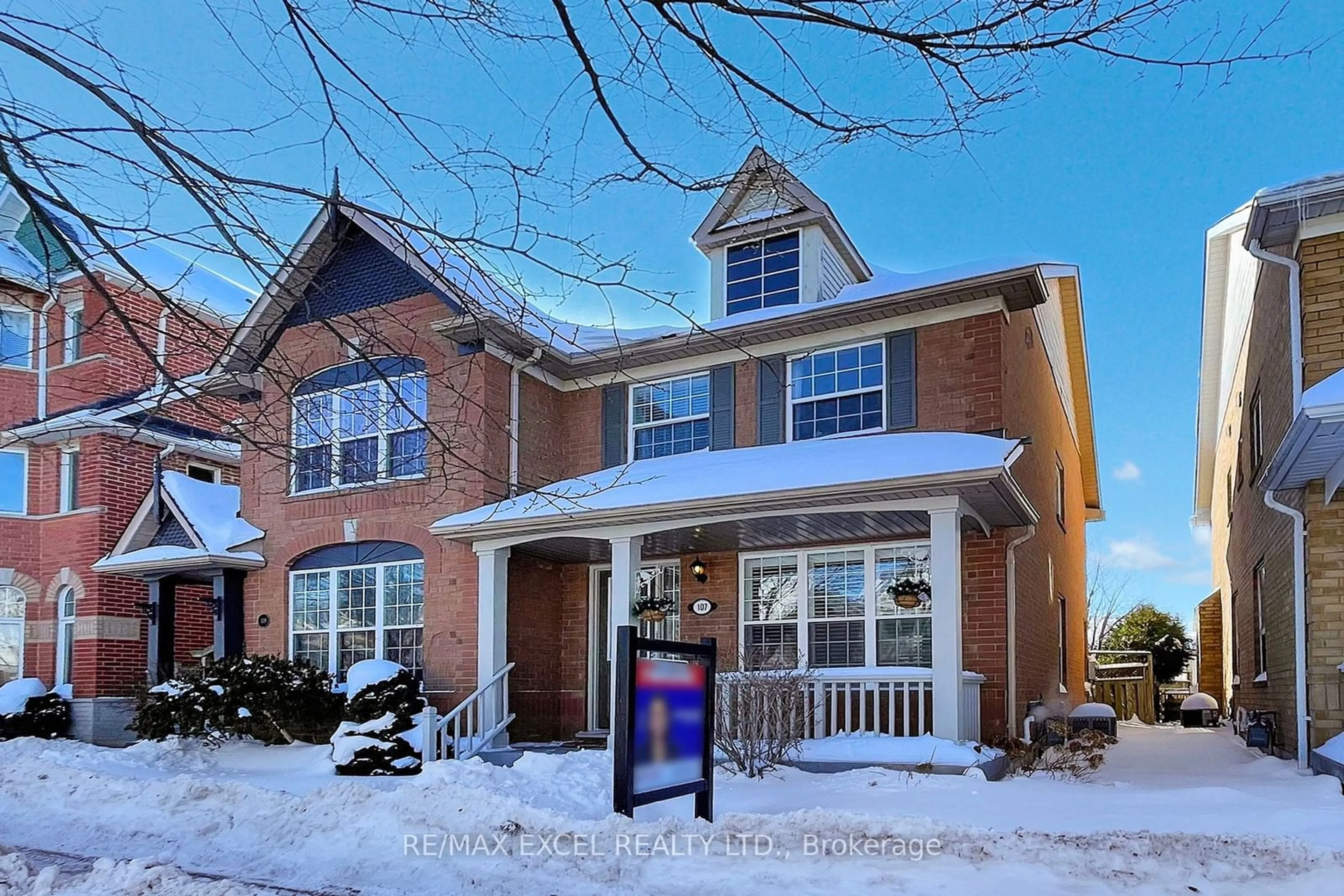 Home with brick exterior material, street for 107 White's Hill Ave, Markham Ontario L6B 1C2