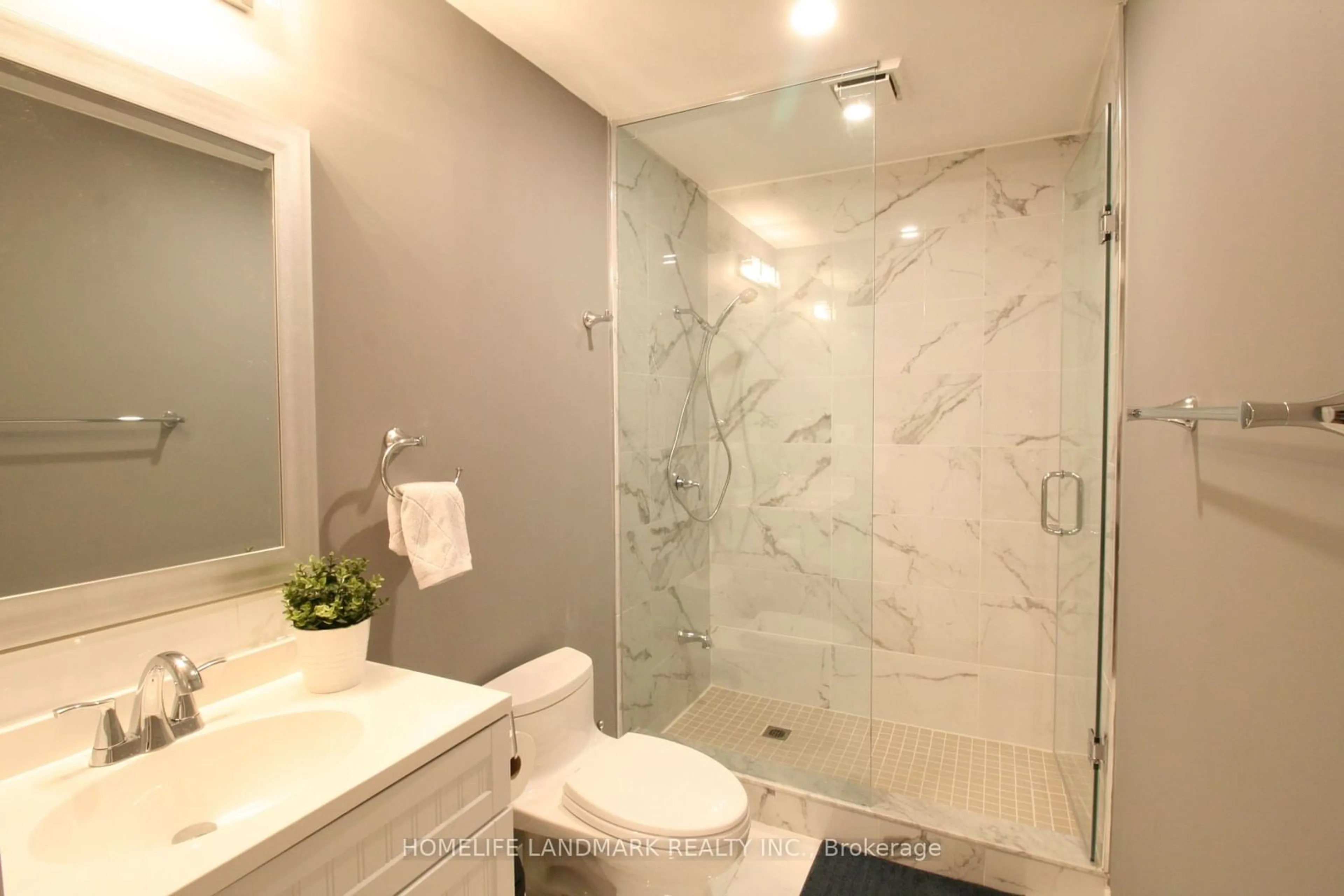 Contemporary bathroom, ceramic/tile floor for 131 Roseborough Cres, Vaughan Ontario L4J 4V4