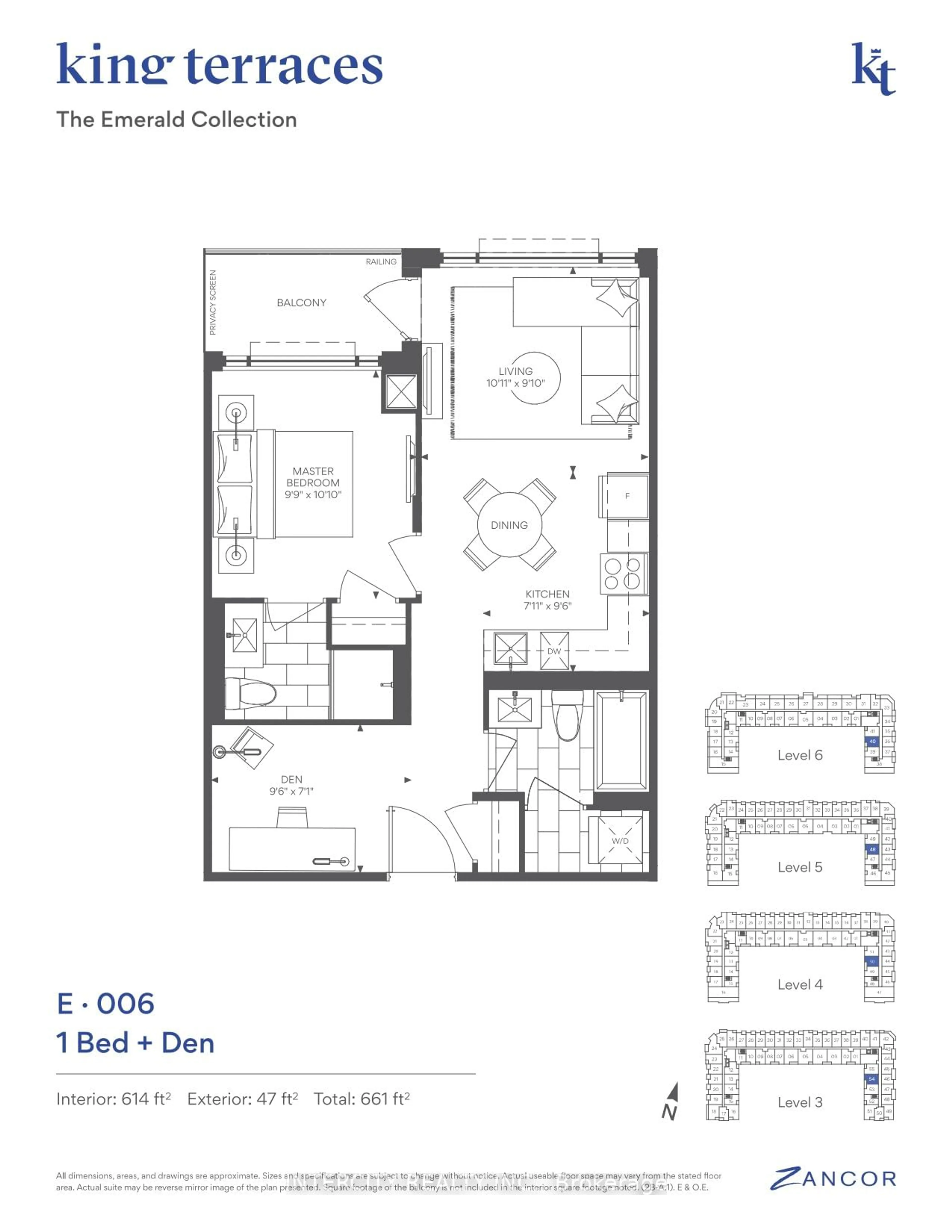 Floor plan for 2075 King Rd #548, King Ontario L7B 0R6