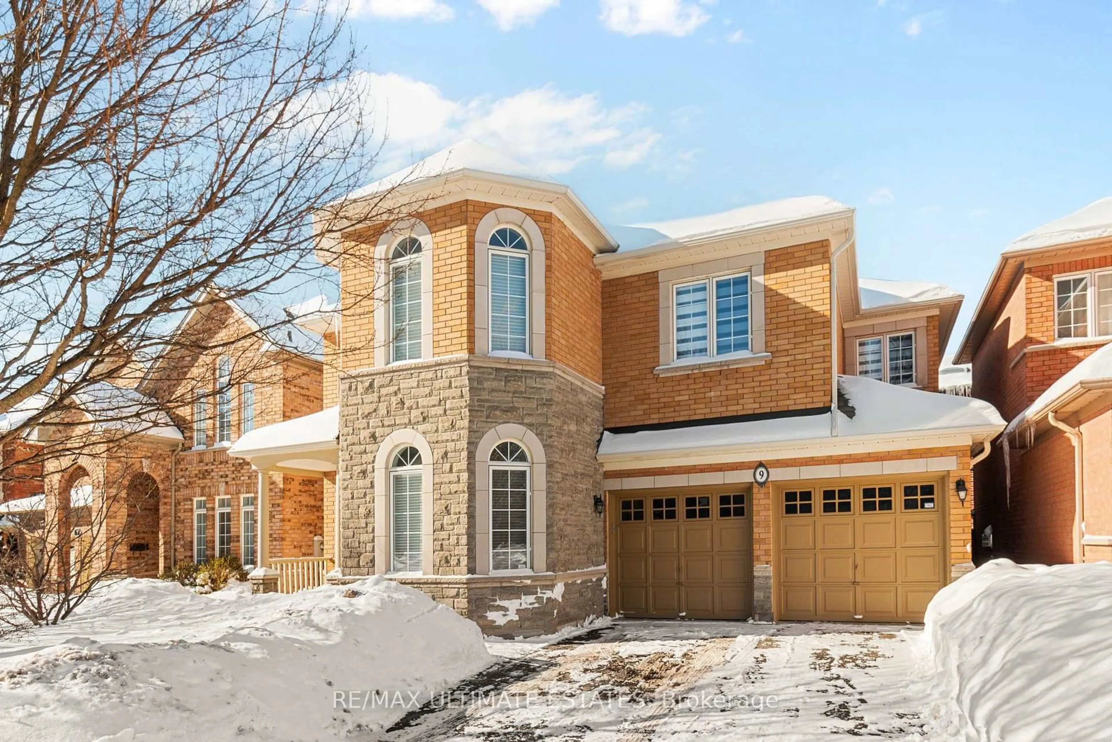 Home with brick exterior material, street for 9 Frontier Dr, Richmond Hill Ontario L4C 0M2