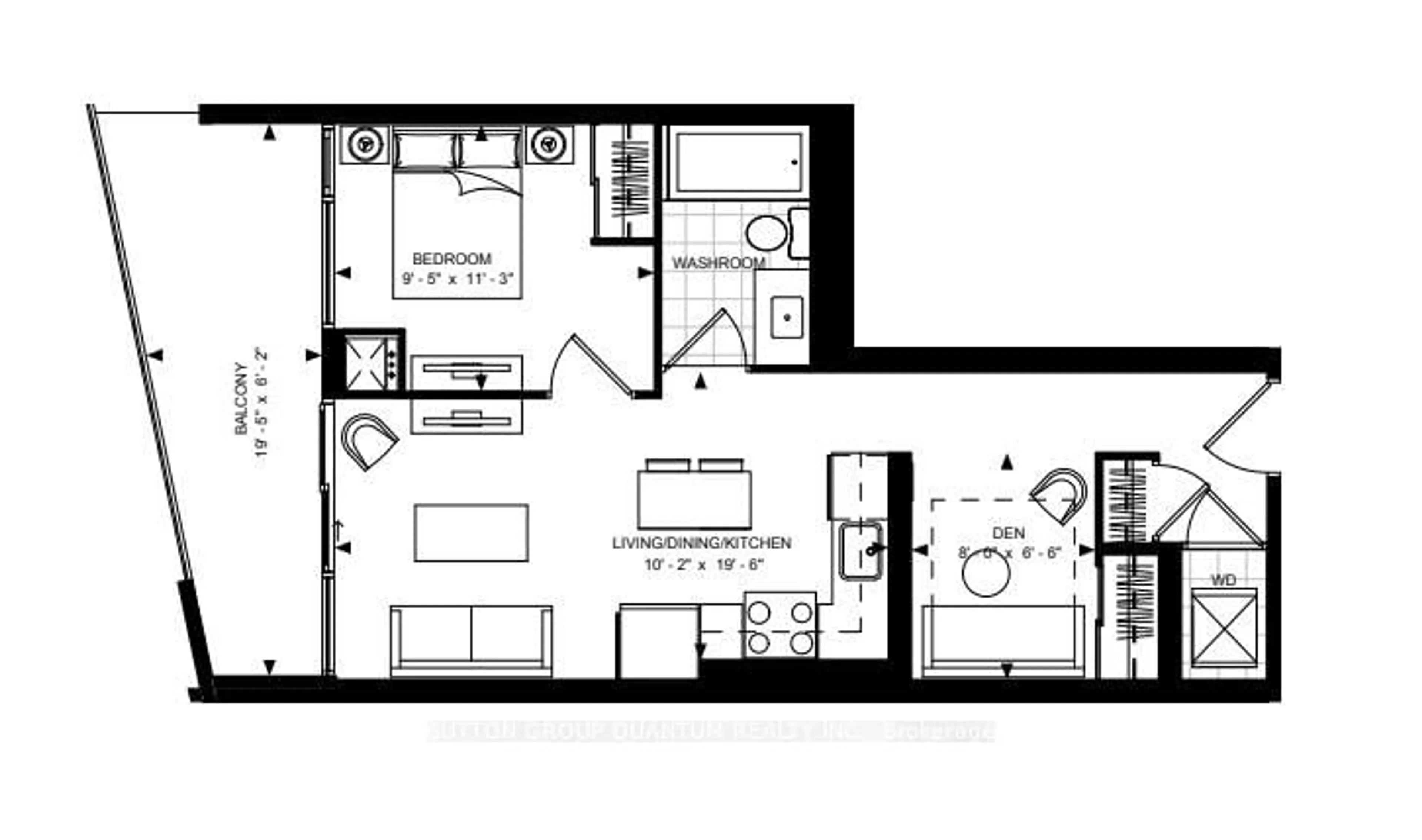 Floor plan for 7895 Jane St #1712, Vaughan Ontario L4K 0K2