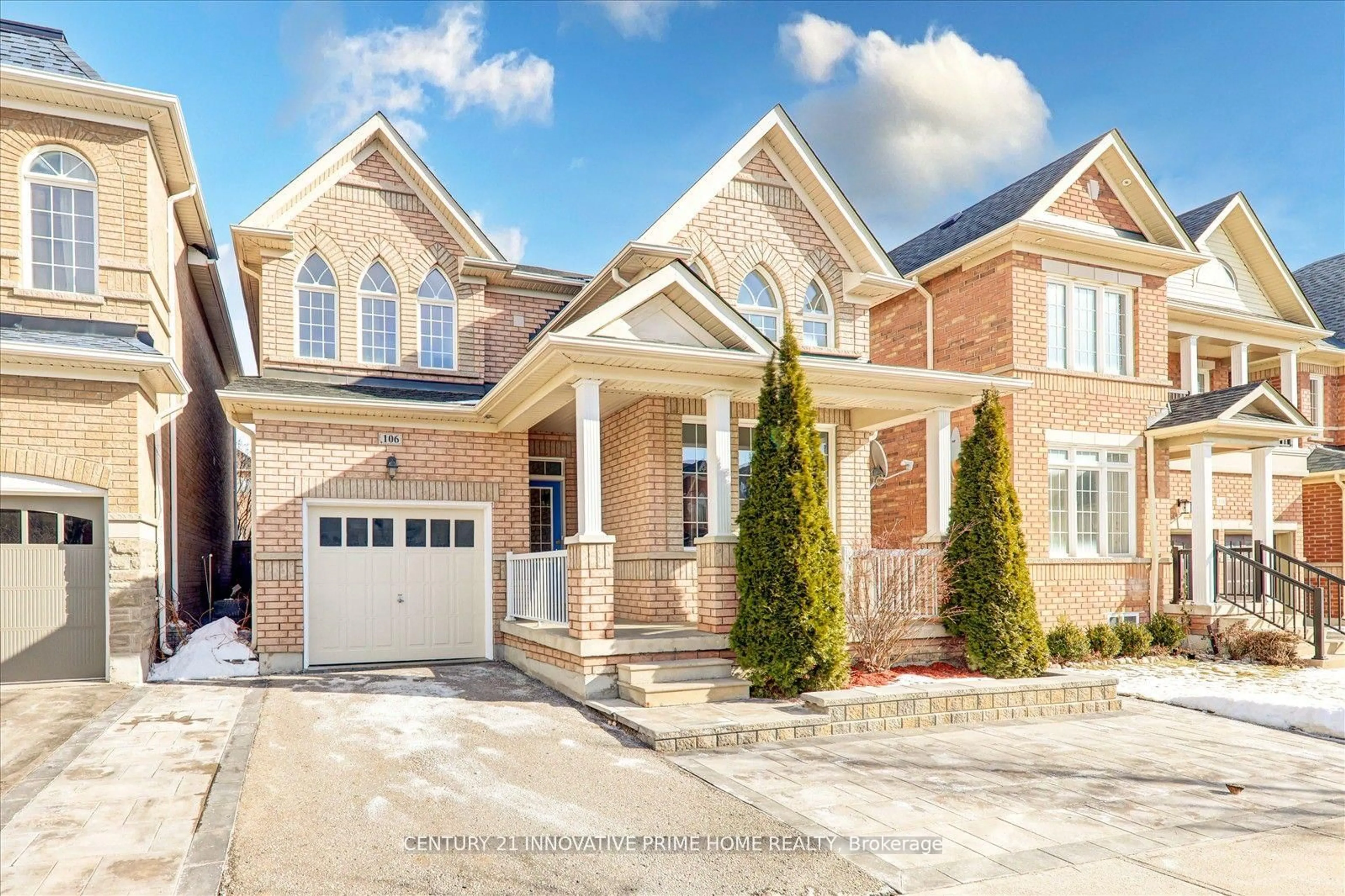 Home with brick exterior material, street for 106 Geddington Cres, Markham Ontario L6B 0M6