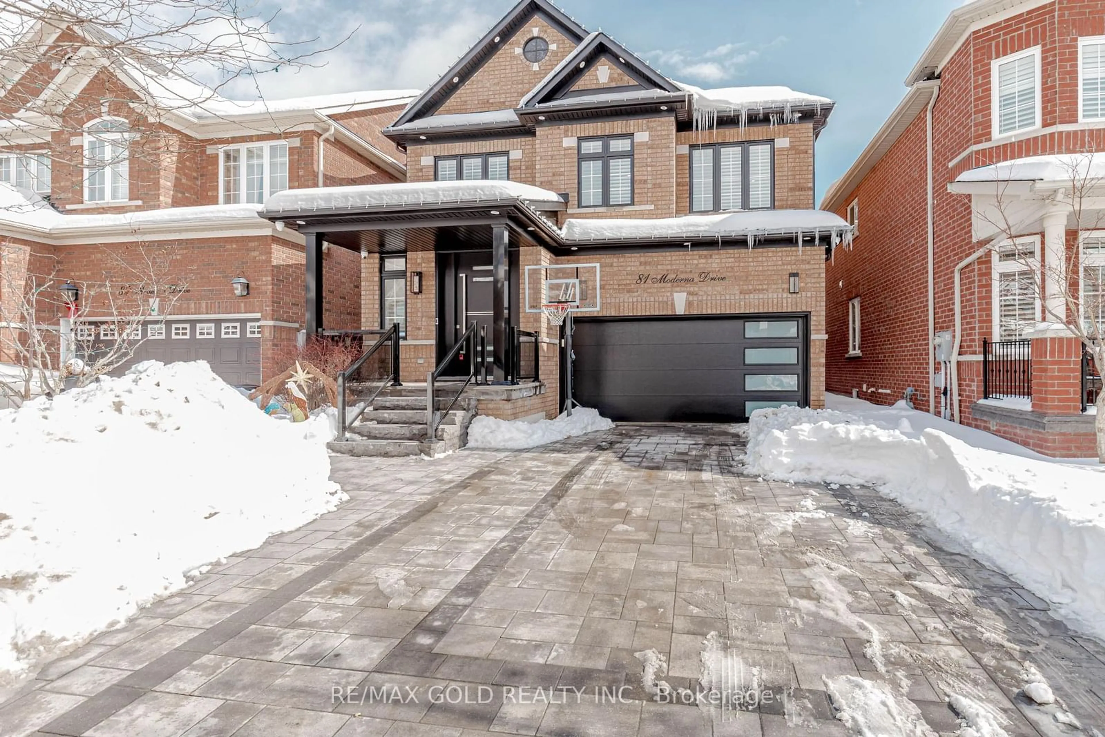 Home with brick exterior material, street for 81 Moderna Dr, Vaughan Ontario L4H 3J2