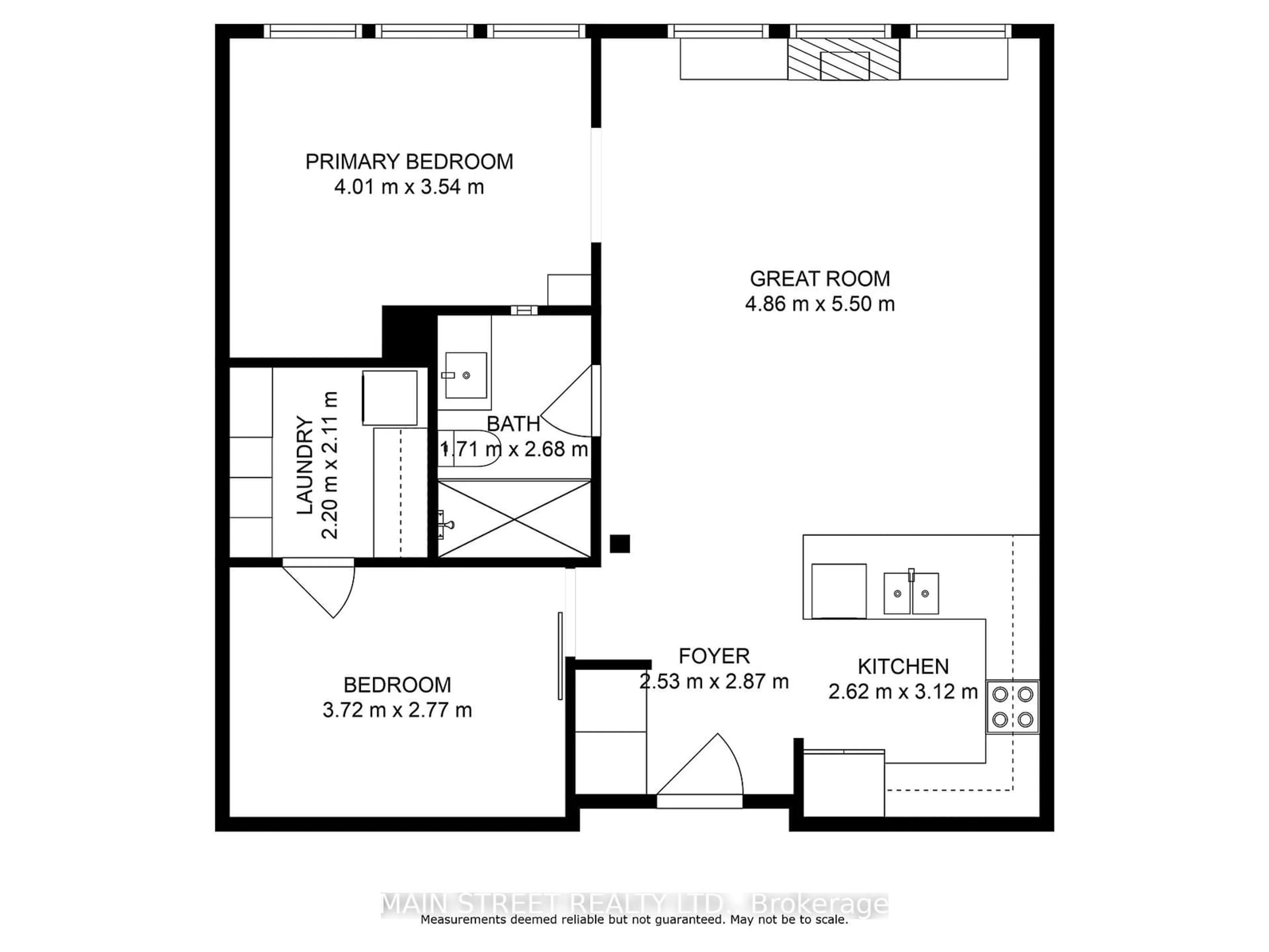 Floor plan for 543 Timothy St #303, Newmarket Ontario L3Y 1R1