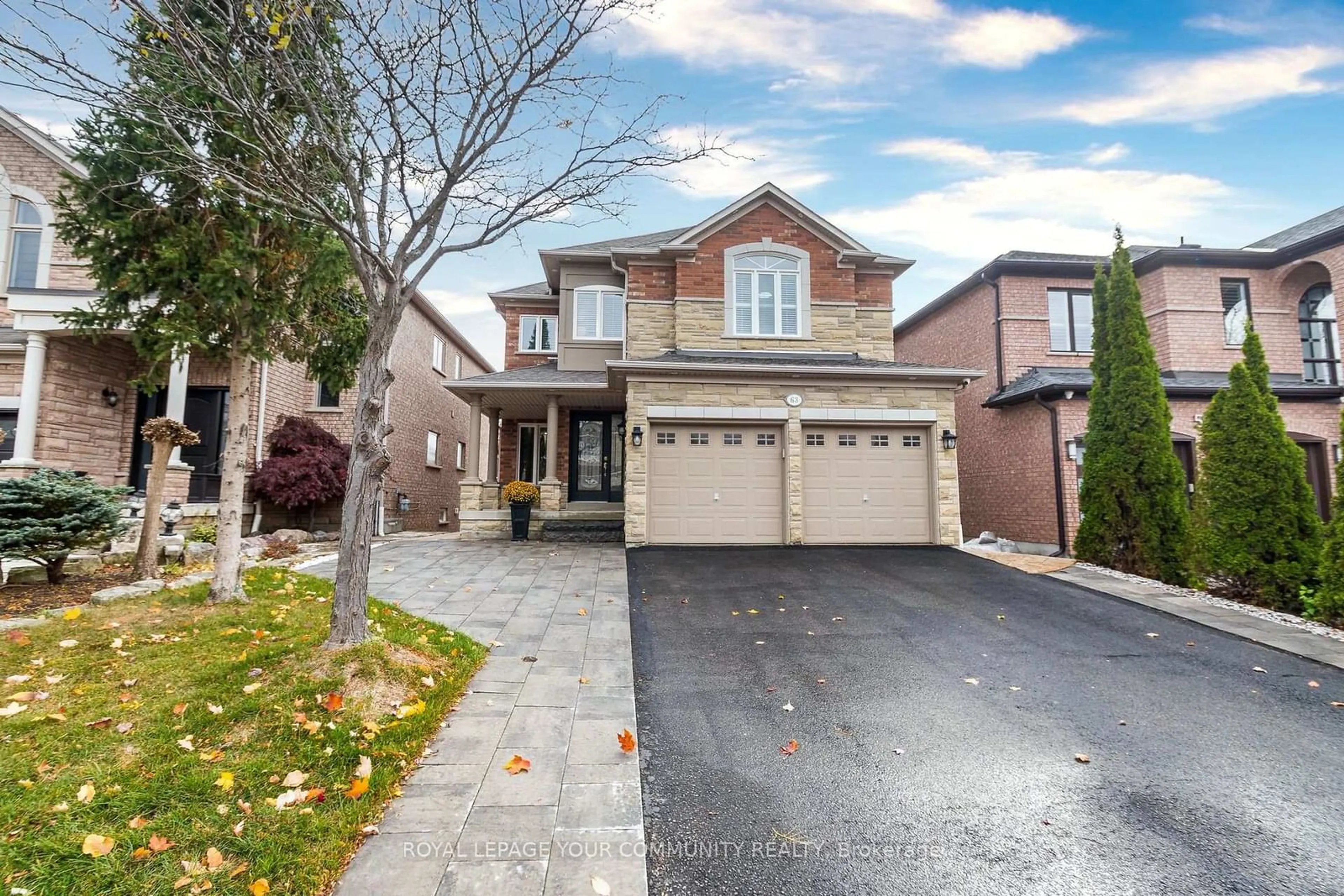 Home with brick exterior material, street for 63 Regency View Hts, Vaughan Ontario L6A 3T8