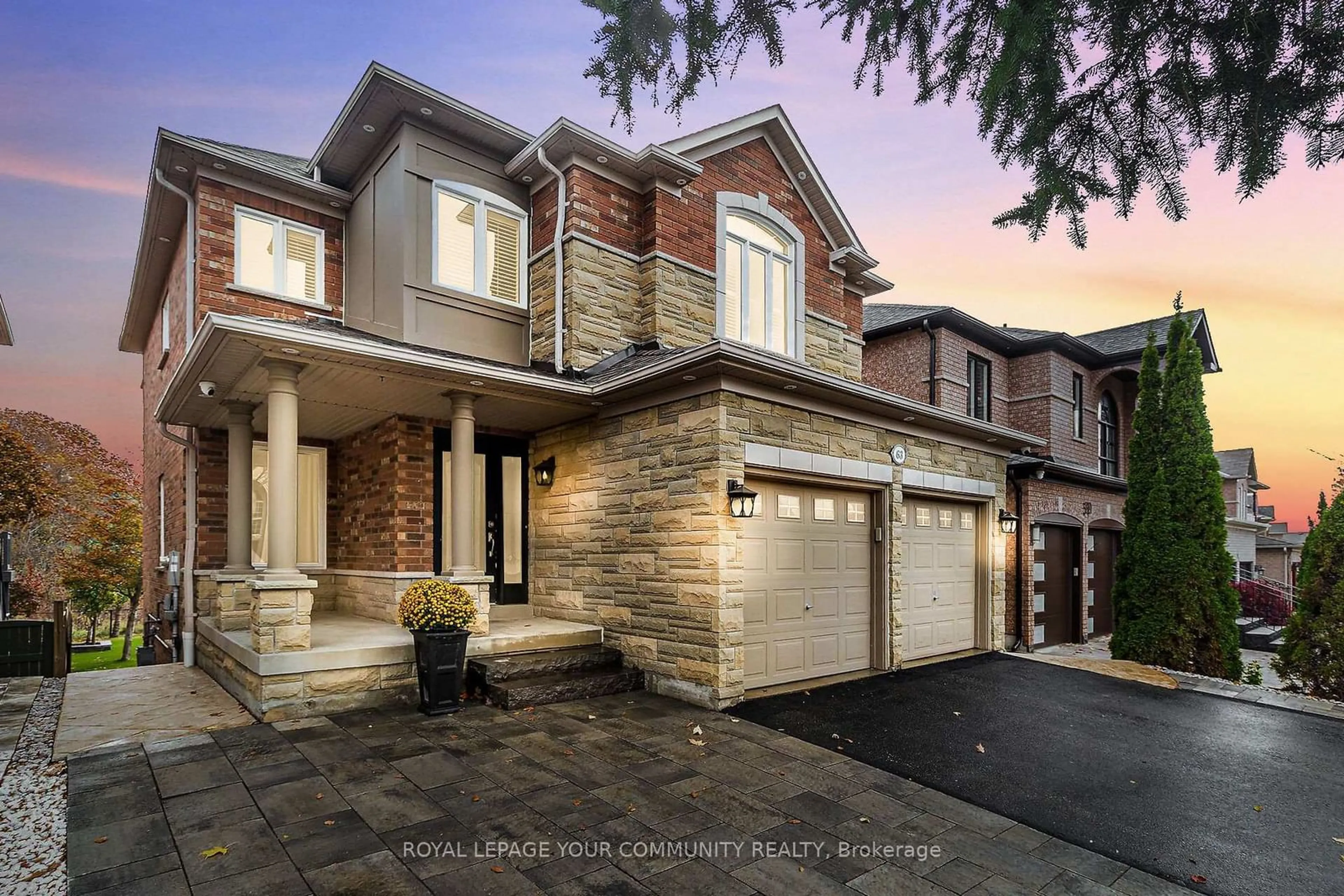 Home with brick exterior material, street for 63 Regency View Hts, Vaughan Ontario L6A 3T8