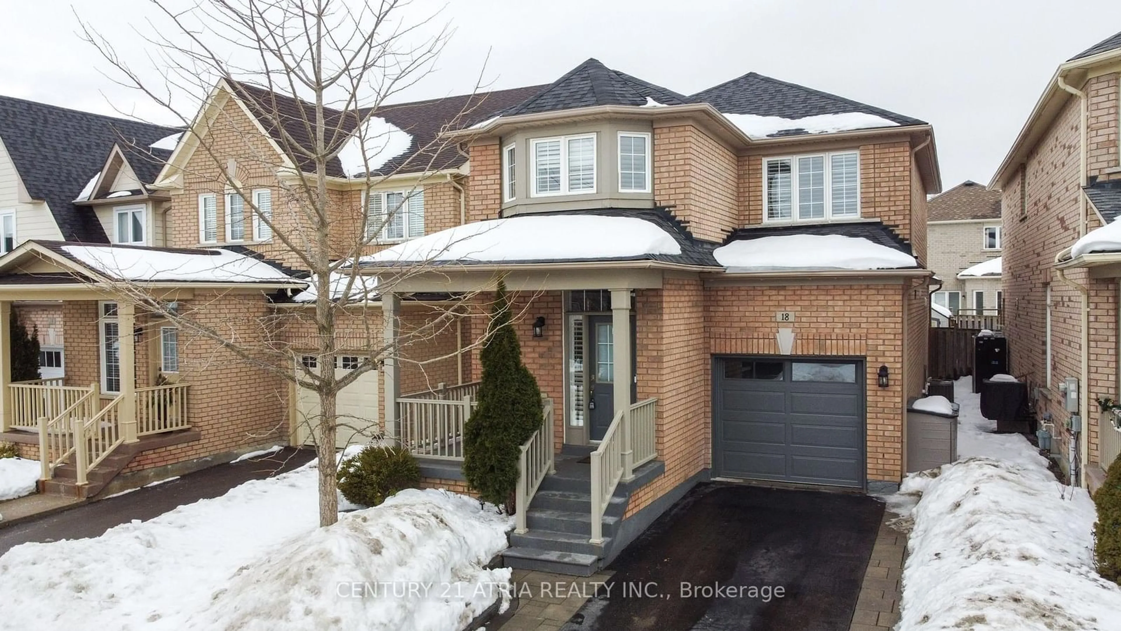 Home with brick exterior material, street for 18 Clover St, Markham Ontario L6E 1L6