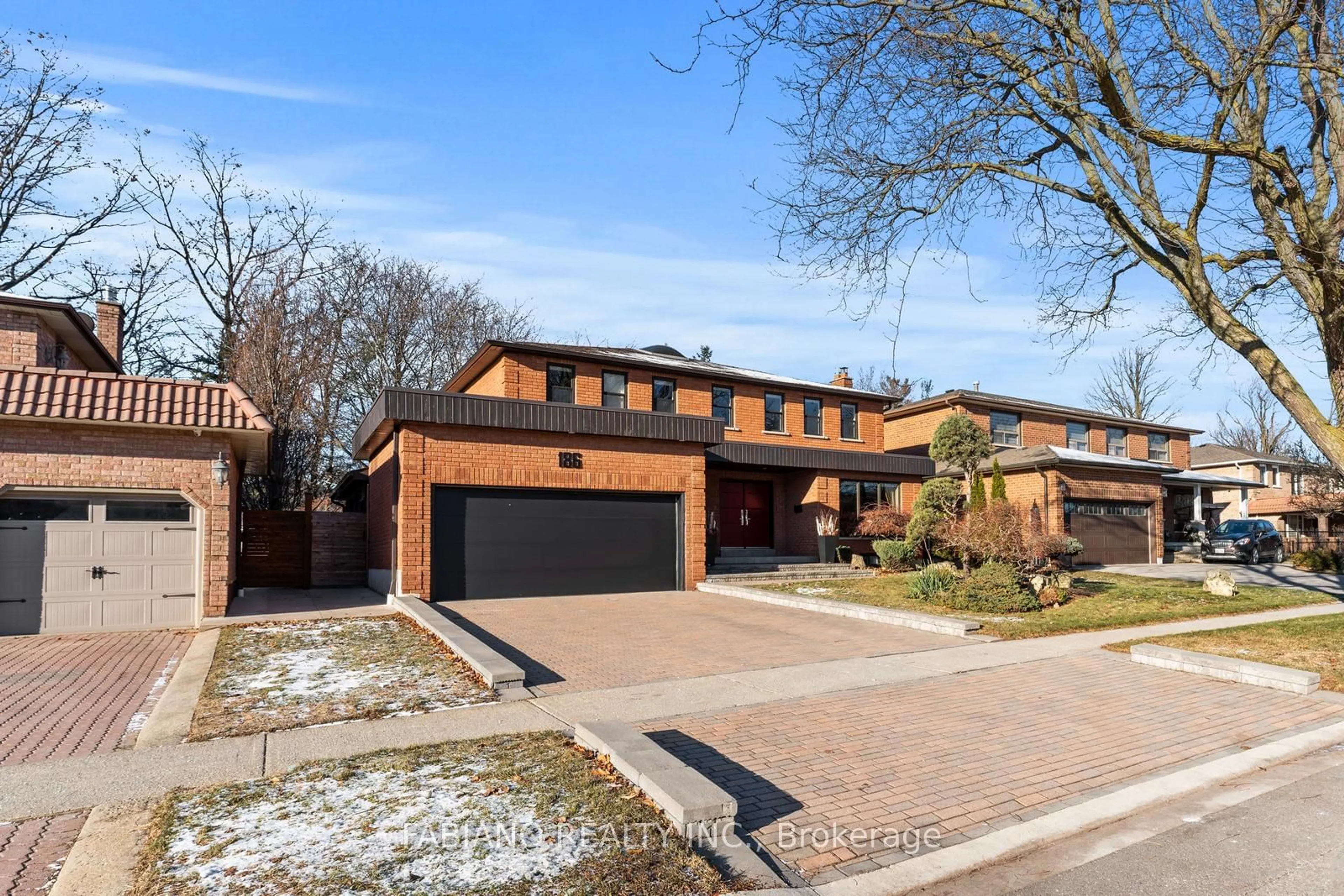 Home with brick exterior material, street for 186 Wigwoss Dr, Vaughan Ontario L4L 4H2